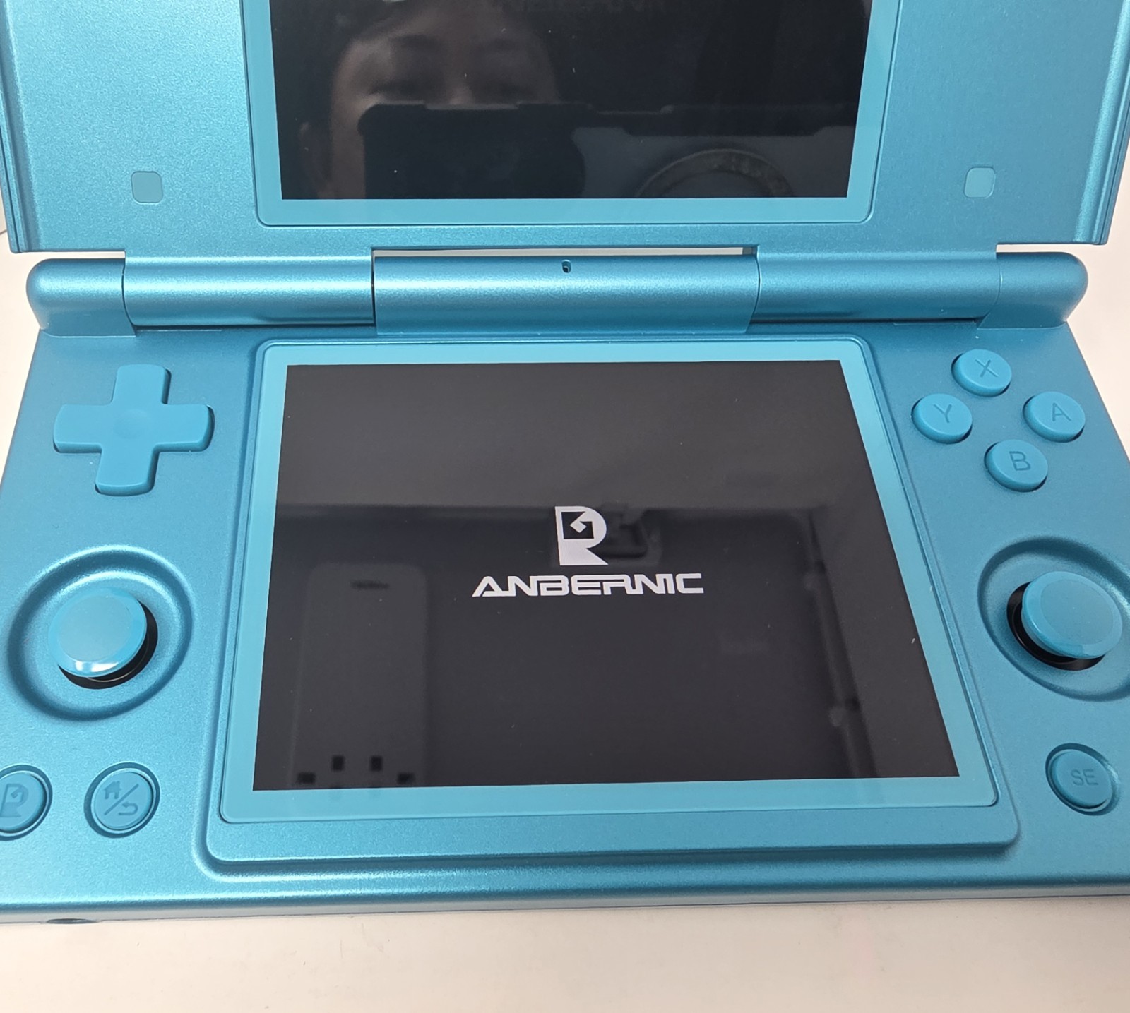 Anbernic RG DS – Turqouise Blue Teal Dual Screen Android Handheld Gaming Console