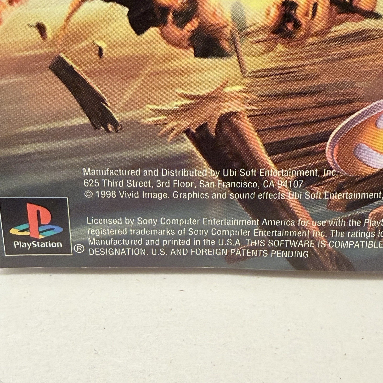 Rayman Sony PlayStation 1998 CASE ONLY with Manual NO CD READ