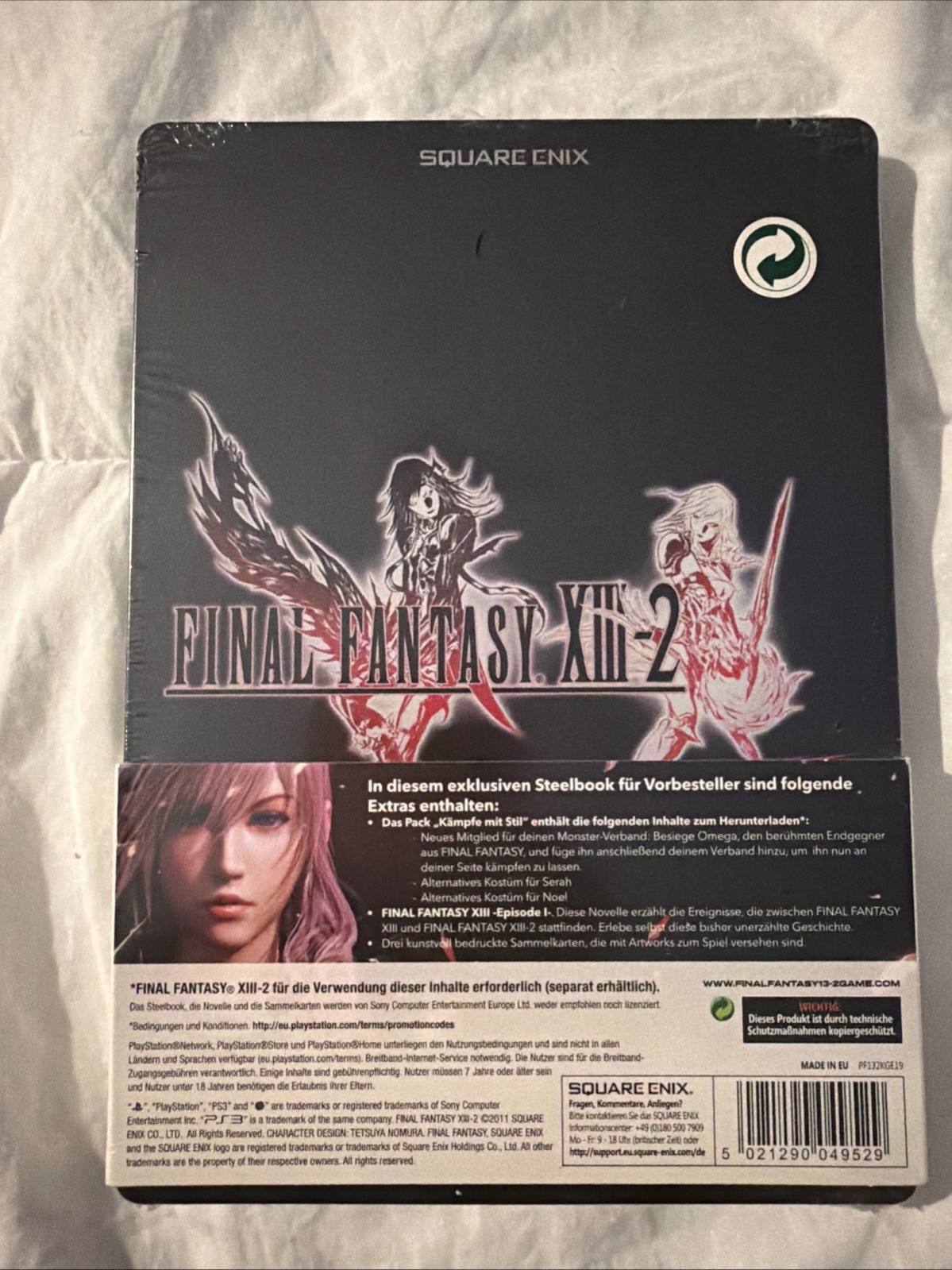 Final Fantasy XIII-2 Steelbook Pre-Order Bonus pack New Germany (No Game) PS3