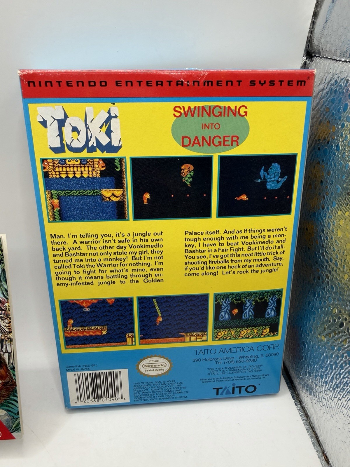 Nintendo NES Toki CIB Very Good Condition Collectors Quality Fast Shipping