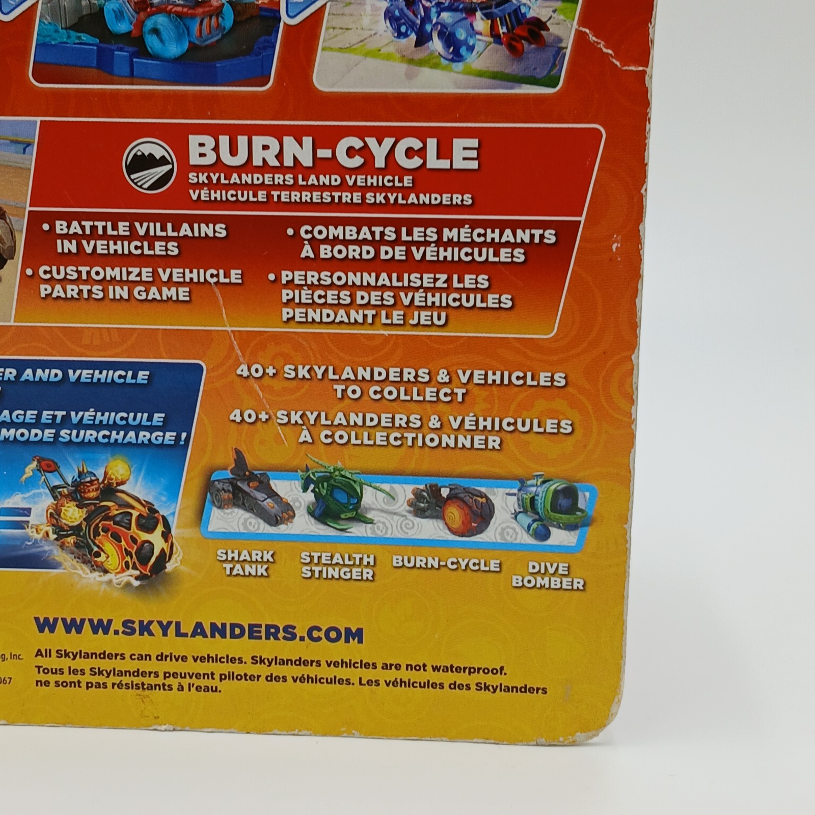 Skylanders SuperChargers Burn Cycle Fire Land Vehicle Toys to Life NOS READ FLAW