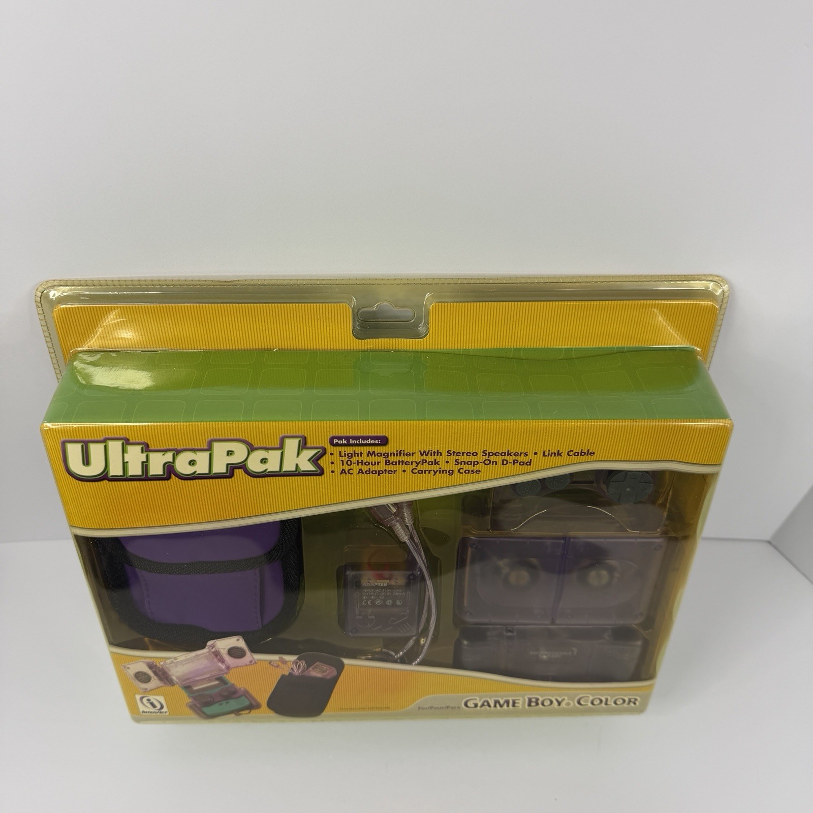 Interact Game Boy Color Value Ultra Pak GBC Purple Grape Accessories New Sealed