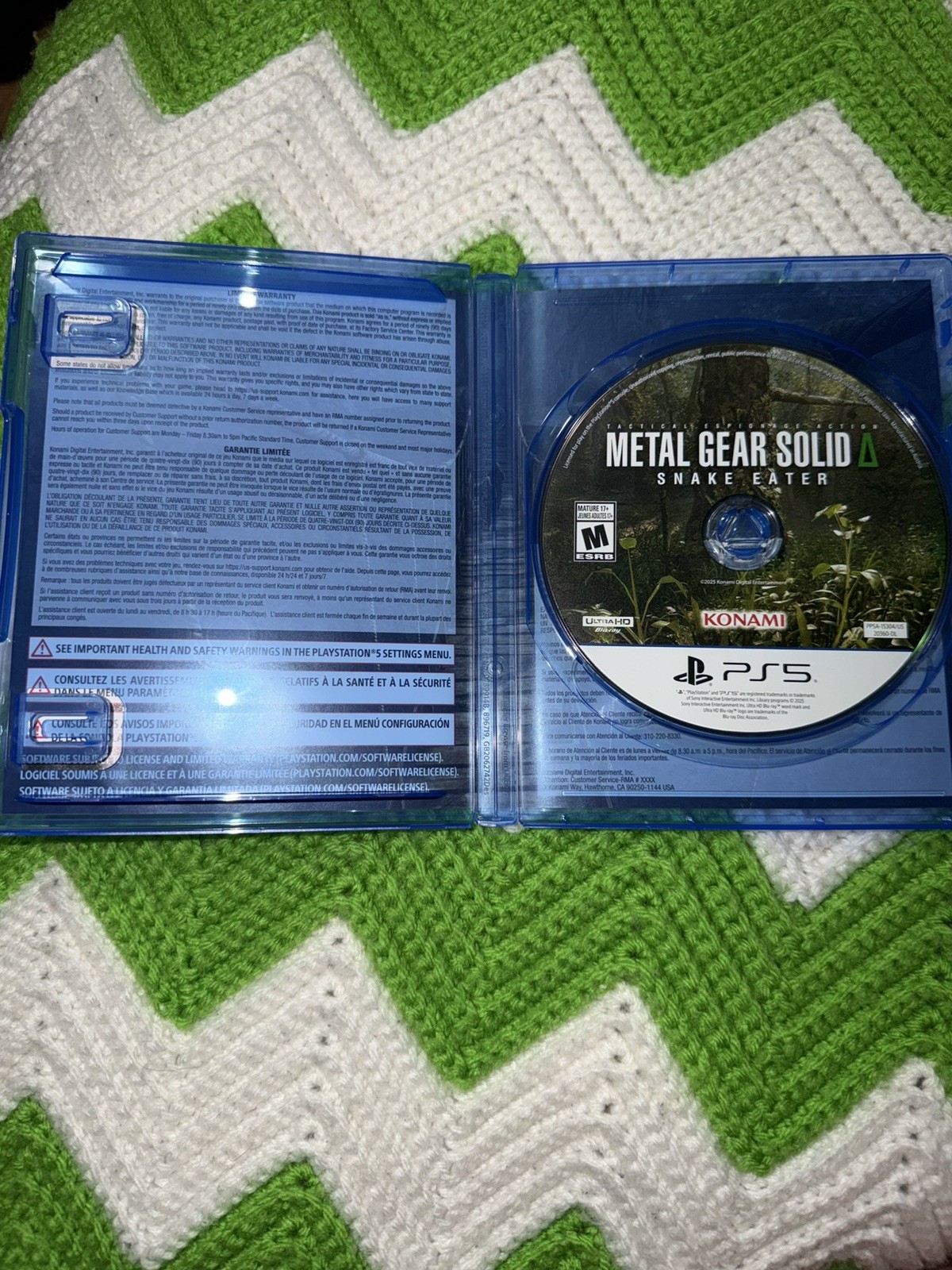 USED Metal Gear Solid Delta: Snake Eater PLAYSTATION 5 PS5 (NO DLC)