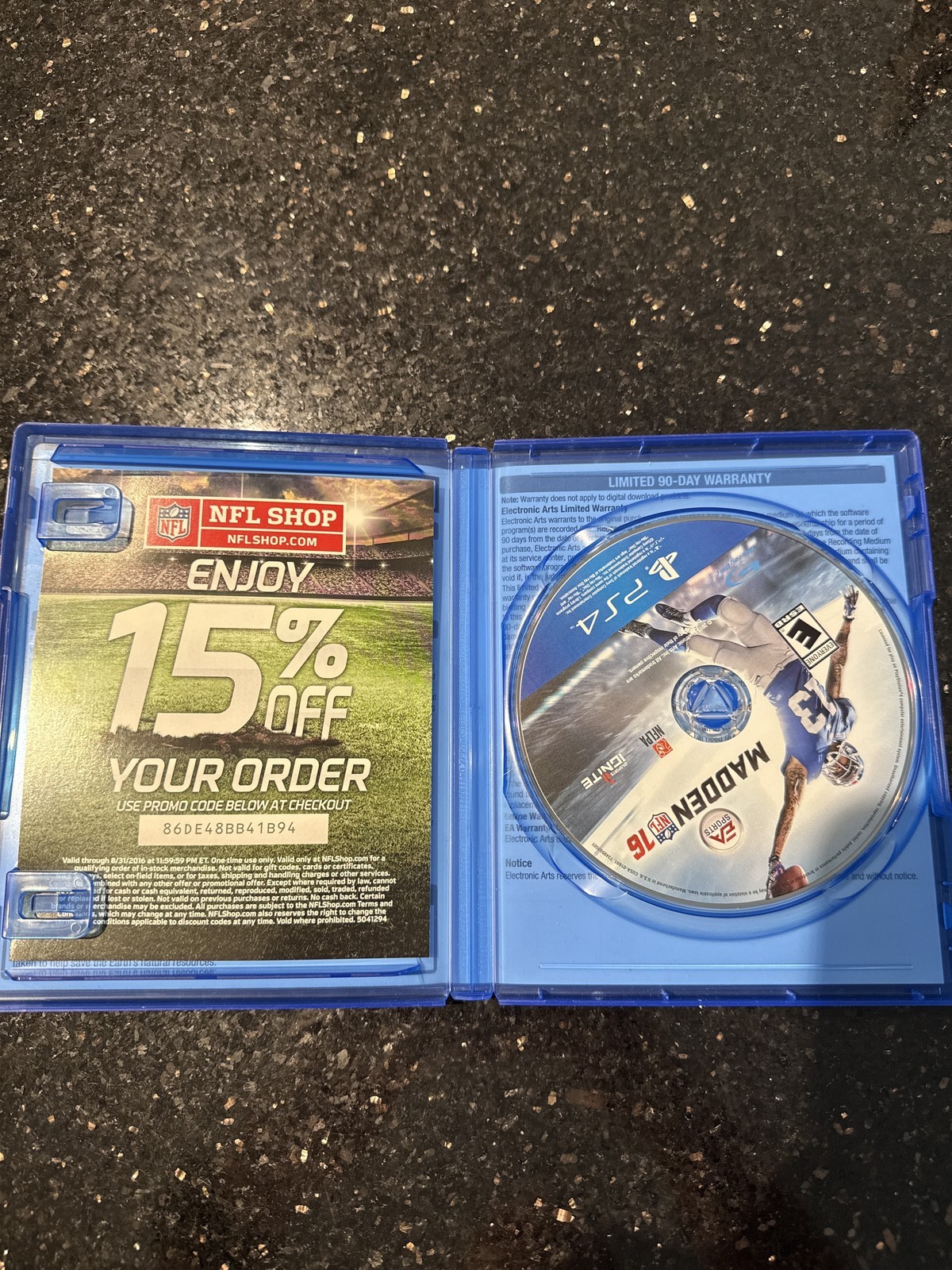 Madden NFL 16 PS4 Sony PlayStation 4 Football EA Sports Video Game