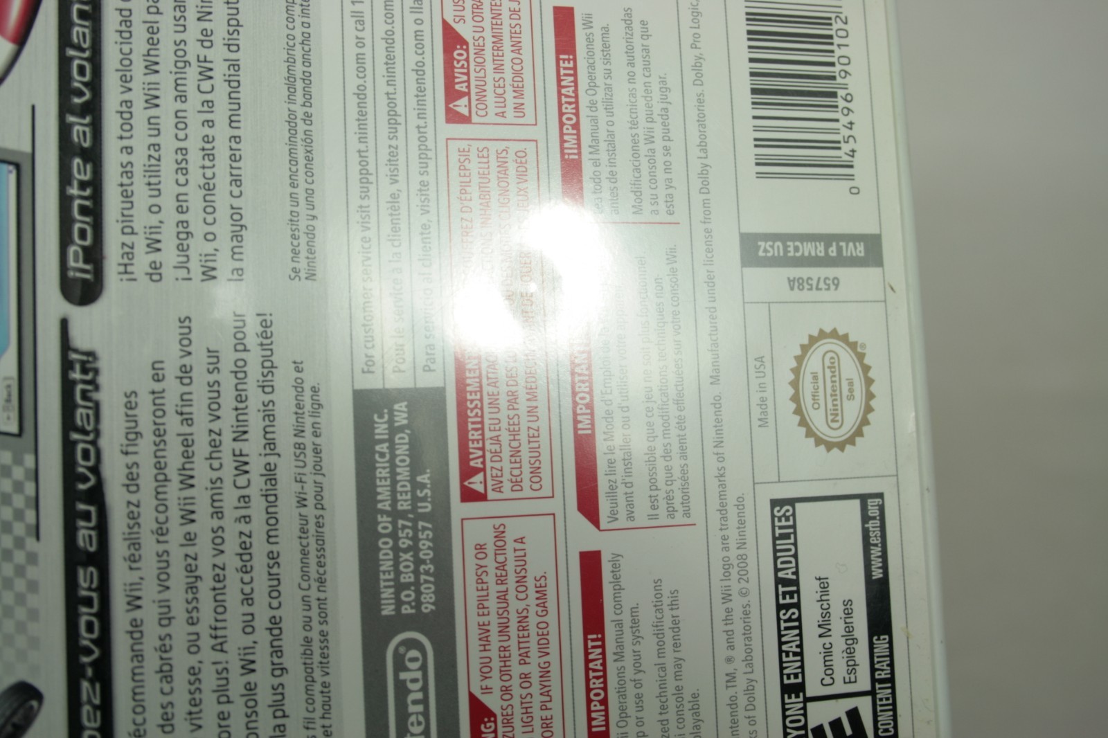 Mario Kart Wii Game CIB Nintendo Wii 2008 Complete with Manual Reg Card & Ad E