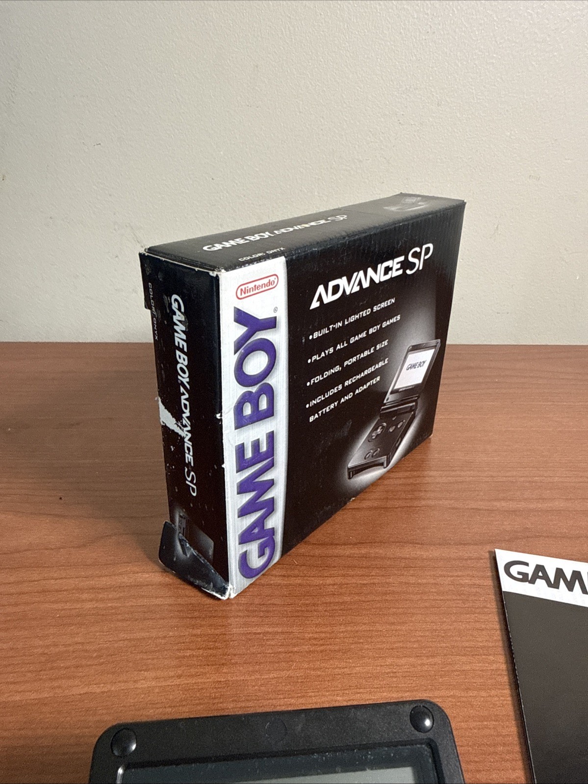 Nintendo GameBoy Advance SP Onyx Black Handheld Game System CIB W/ Manuals