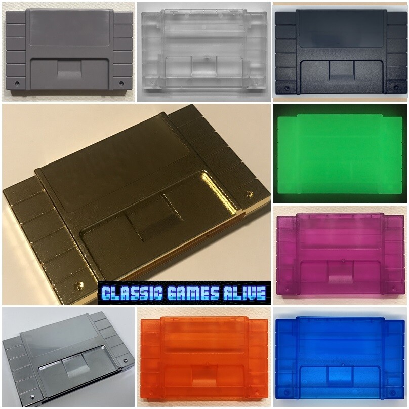 SNES Plastic Case Cart Shell Replacement Highest Quality – Super Nintendo GOLD