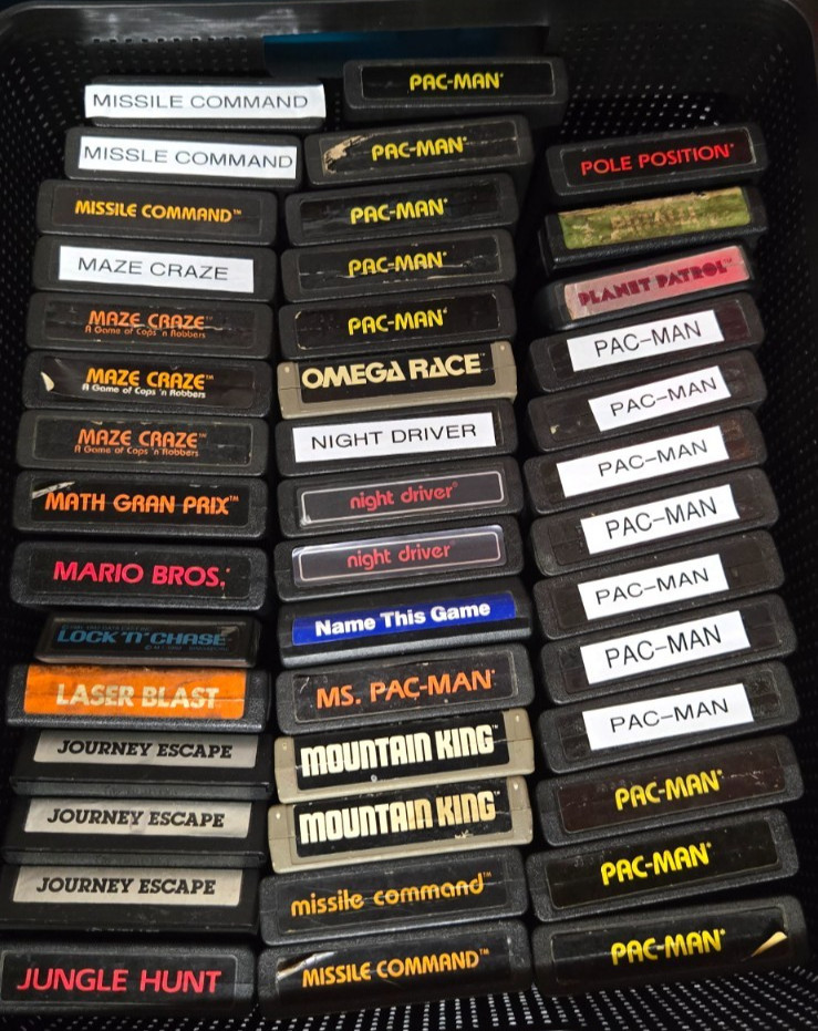 Atari 2600 Video Games, all games have been tested.