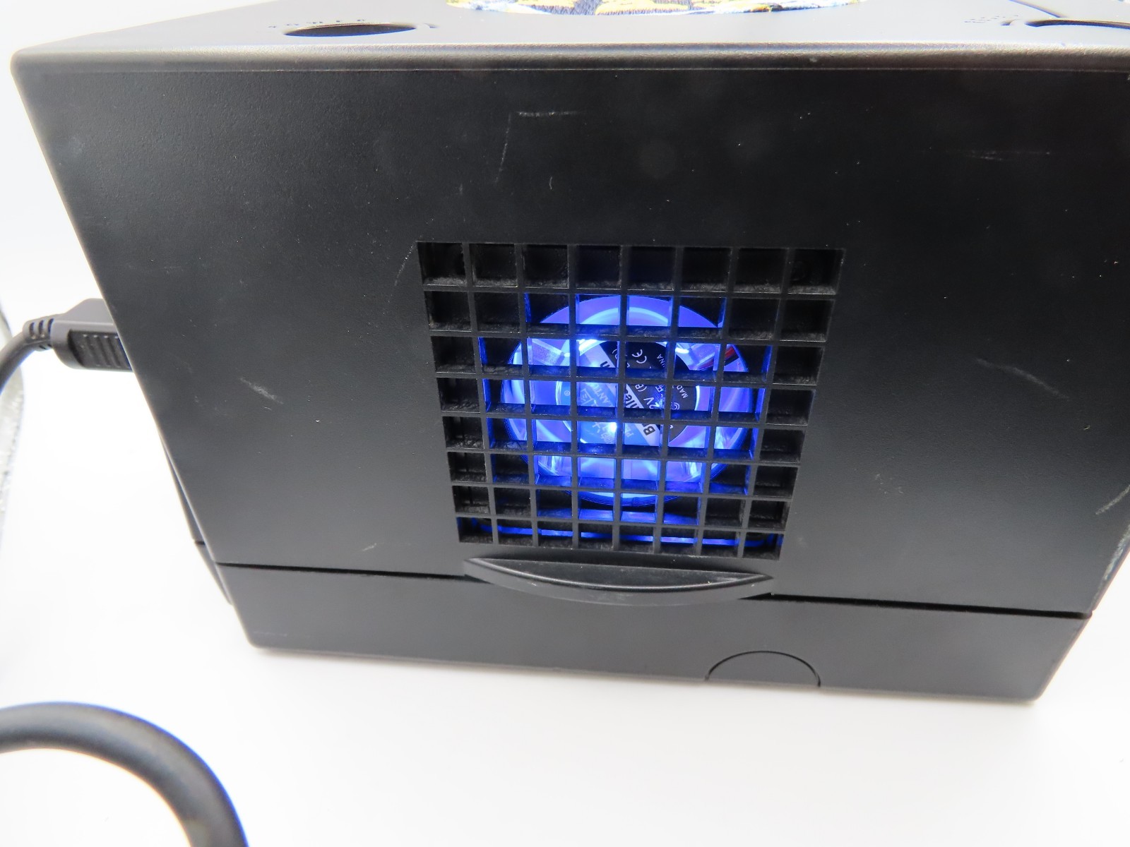 Nintendo GameCube Fan Assembly color changing multi colored light mod DEMO VIDEO