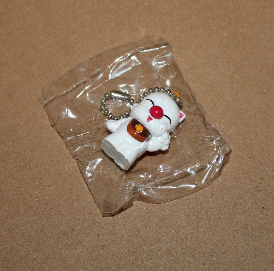 Final Fantasy Rare Mini Figure Ball Chain Keychain Moogle Bandai Banpresto 1998
