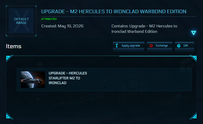 Star citizen ironclad upgrade from m2