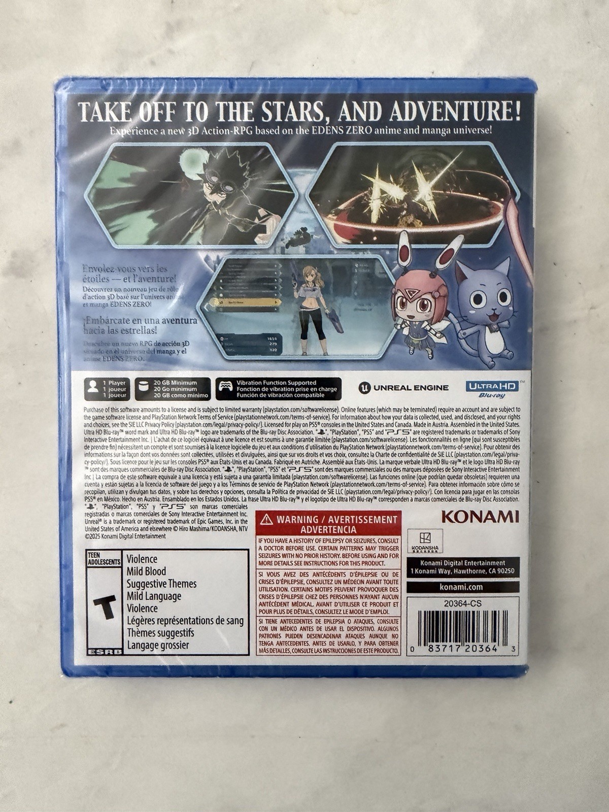 Edens Zero Day One Edition – PlayStation 5 PS5 (New, Sealed)