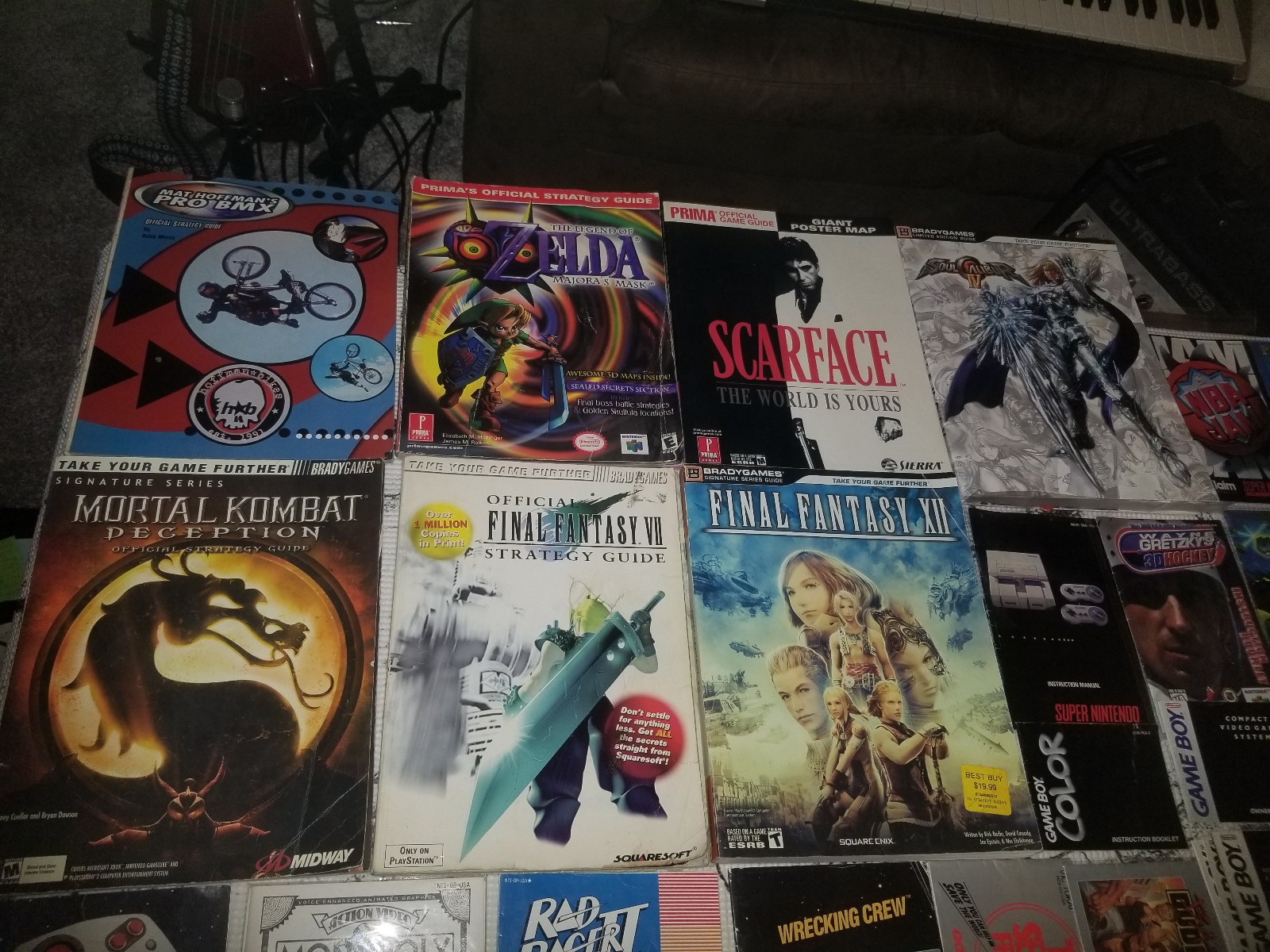 Lot of Video Game Manuals, Strategy Guides, and User books multiple platform!!