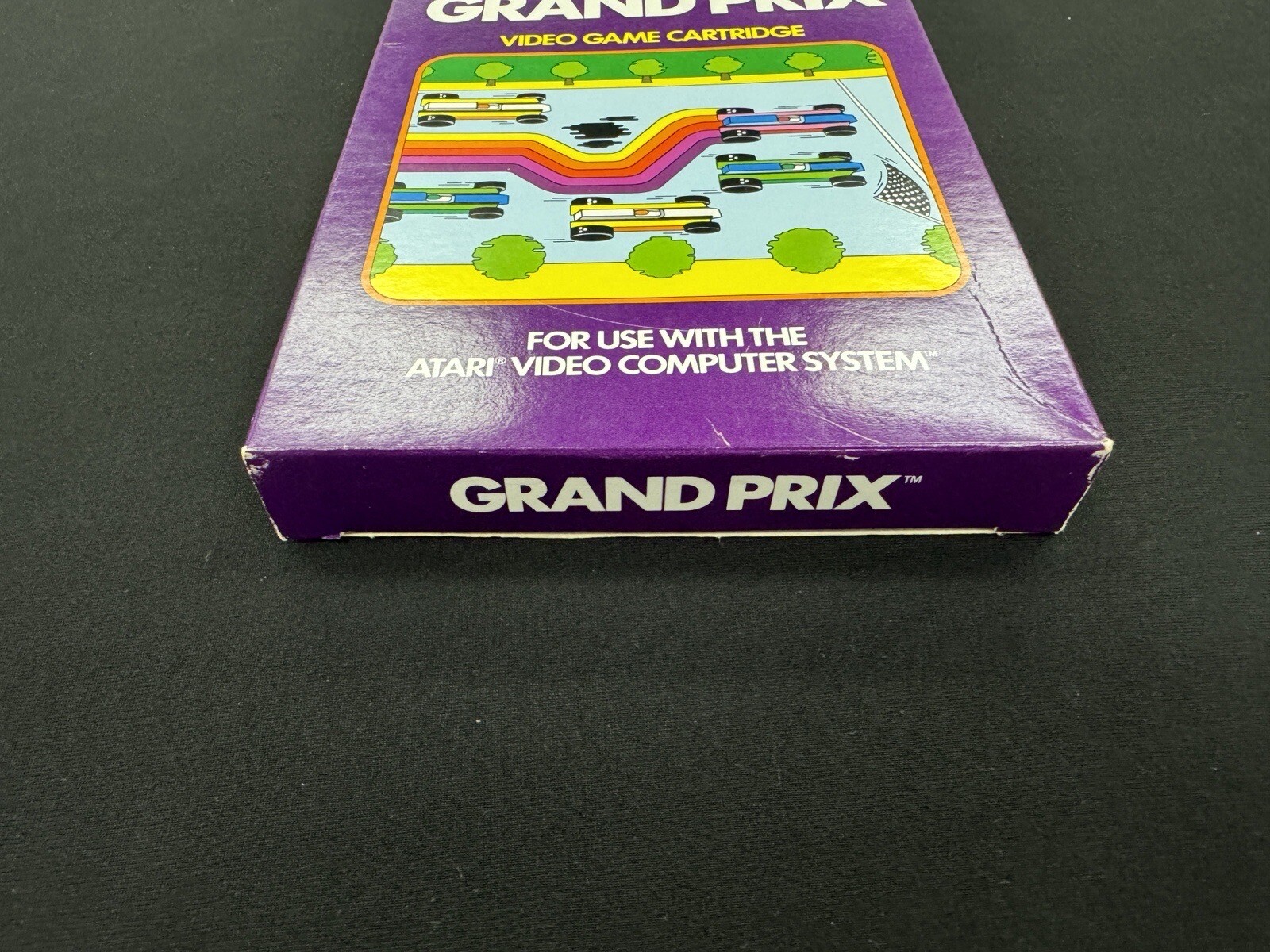 Grand Prix (Atari 2600, 1982) With Box, No Manual, Has Warranty Card