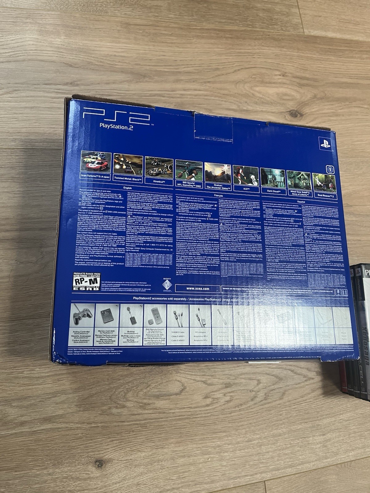 New In Box Unused! – Sony Playstation 2 PS2 Black Game Console With Games