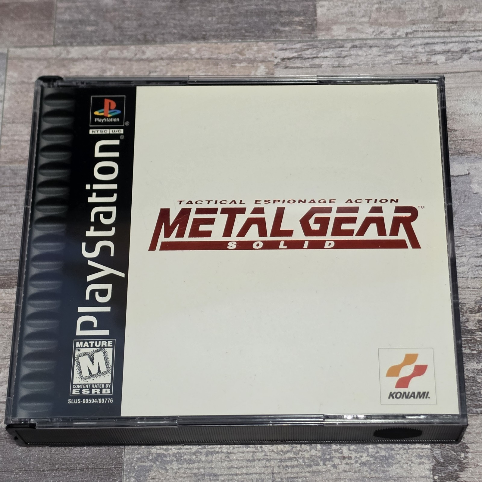 Sony PlayStation PS1 Metal Gear Solid Black Label CIB Tested Complete CIB