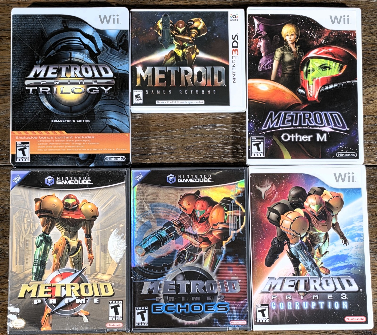 Nintendo Metroid Game Lot Wii GameCube 3DS Prime Trilogy Samus Returns CIB