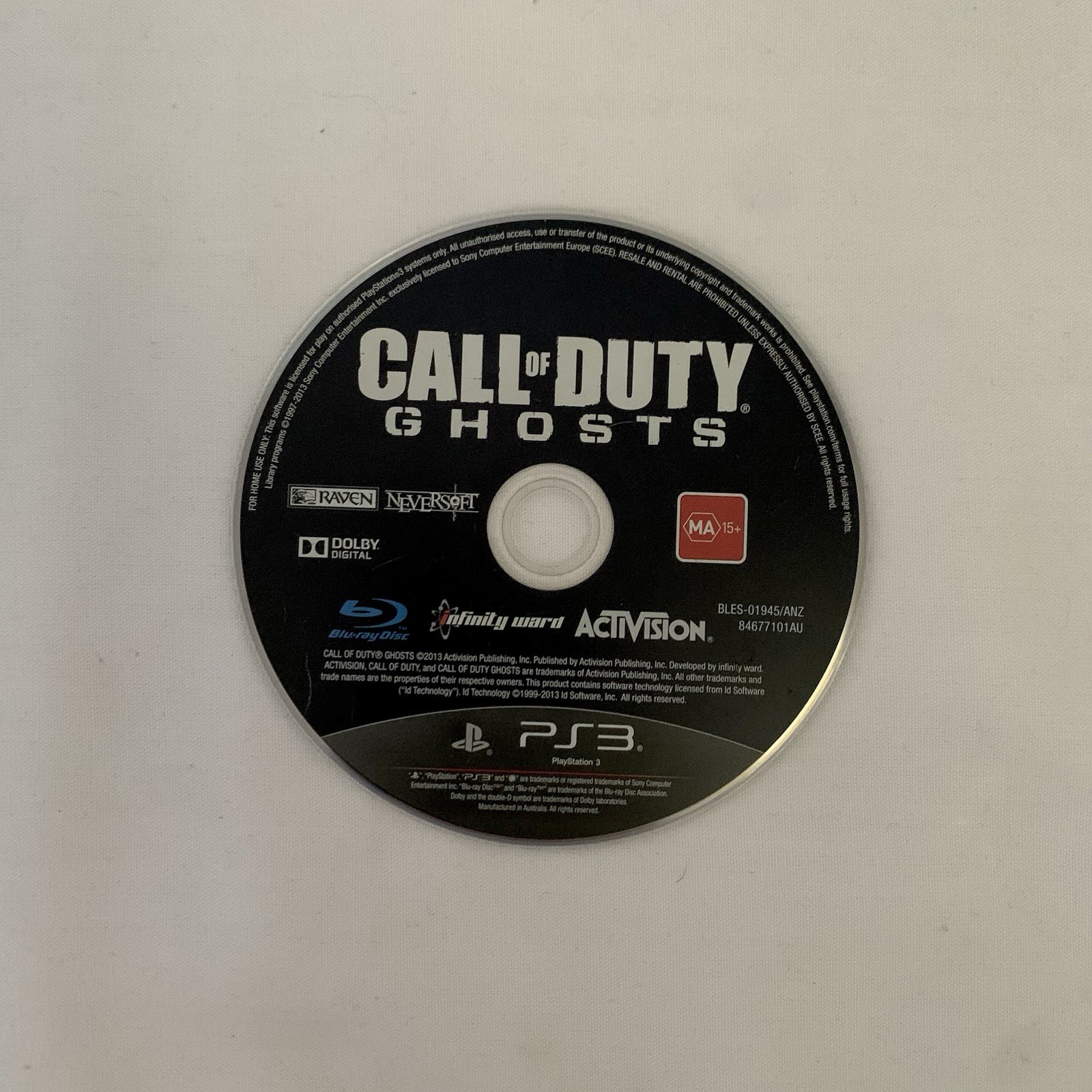 Call of Duty: Ghosts (PS3) | Disc Only in Third-Party Case | Free Post