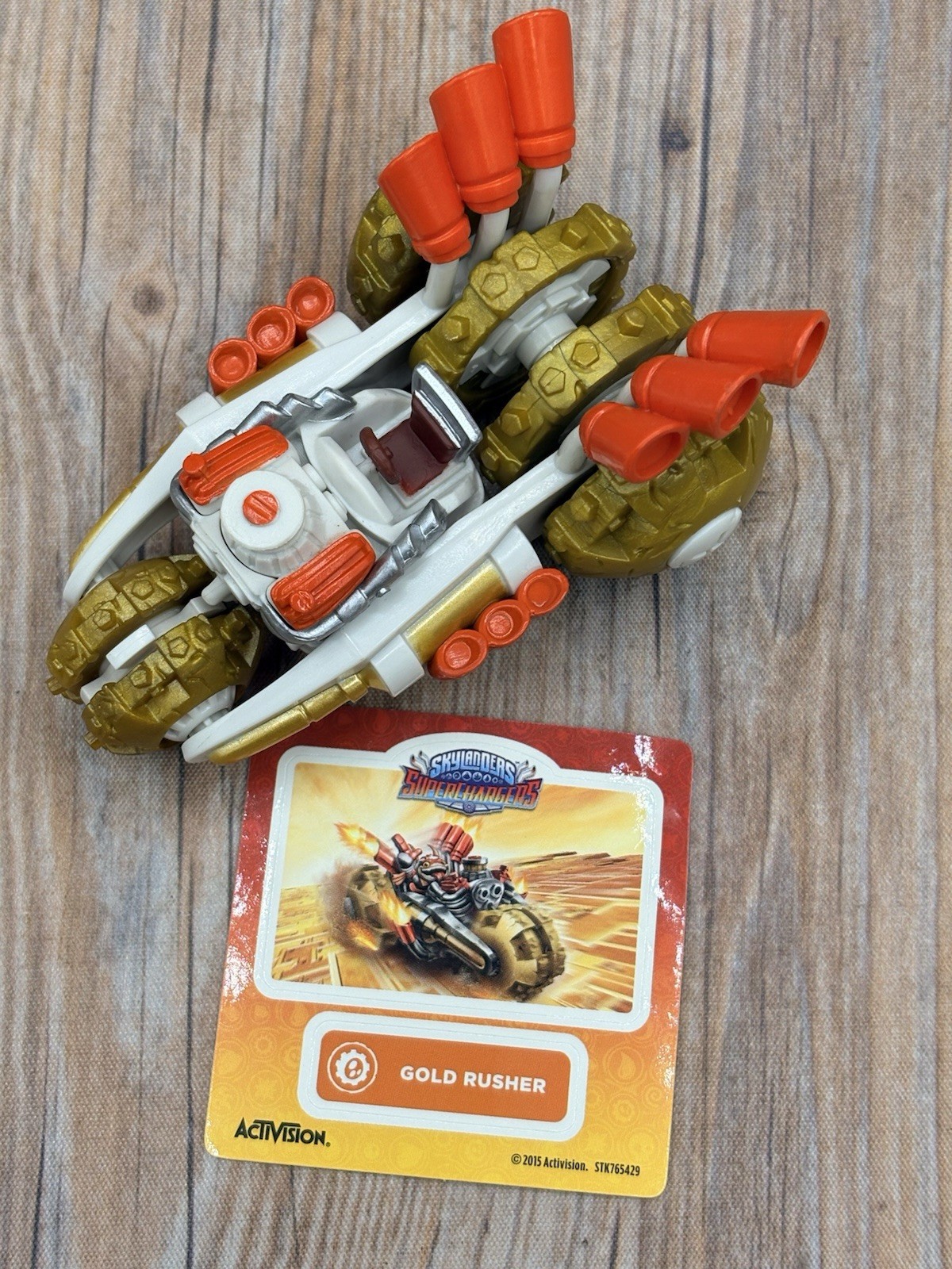 Skylanders Superchargers Land Racing Gold Rusher Vehicle Xbox One Switch PS4 Wii