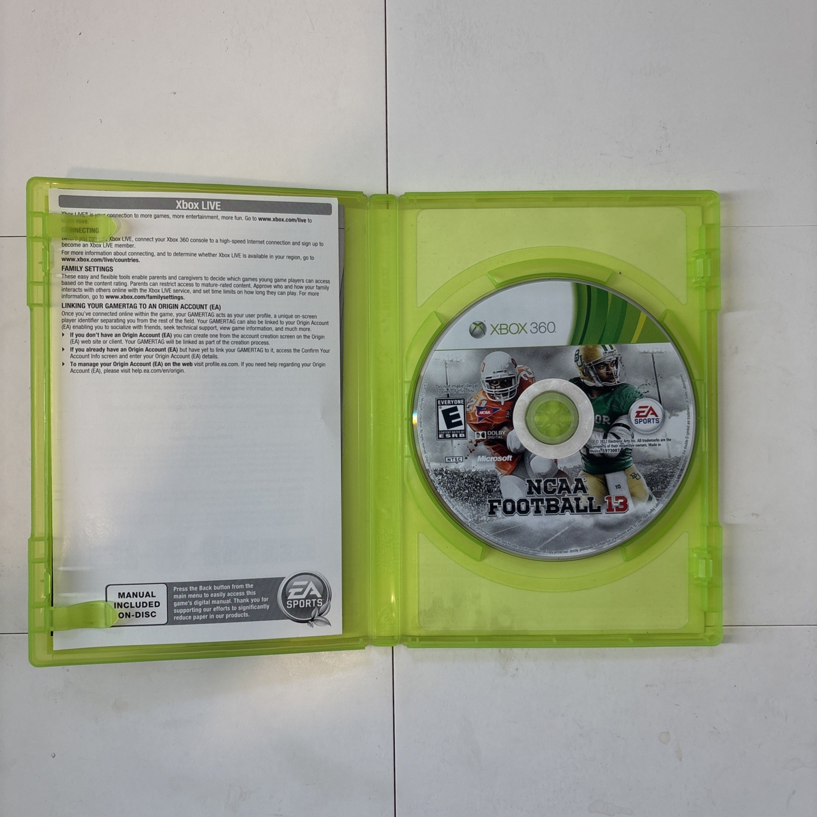 NCAA Football 13 (Microsoft Xbox 360, 2012)