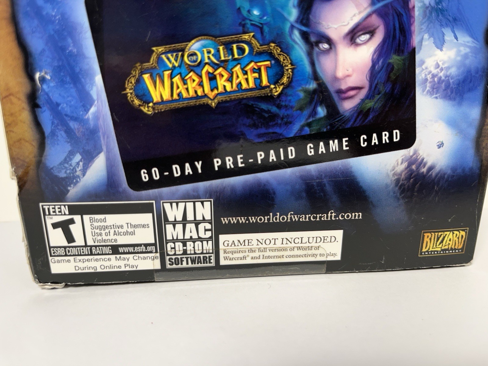 VTG World of Warcraft 60 Day Pre-Paid Game Card Box SEALED Collectible READ