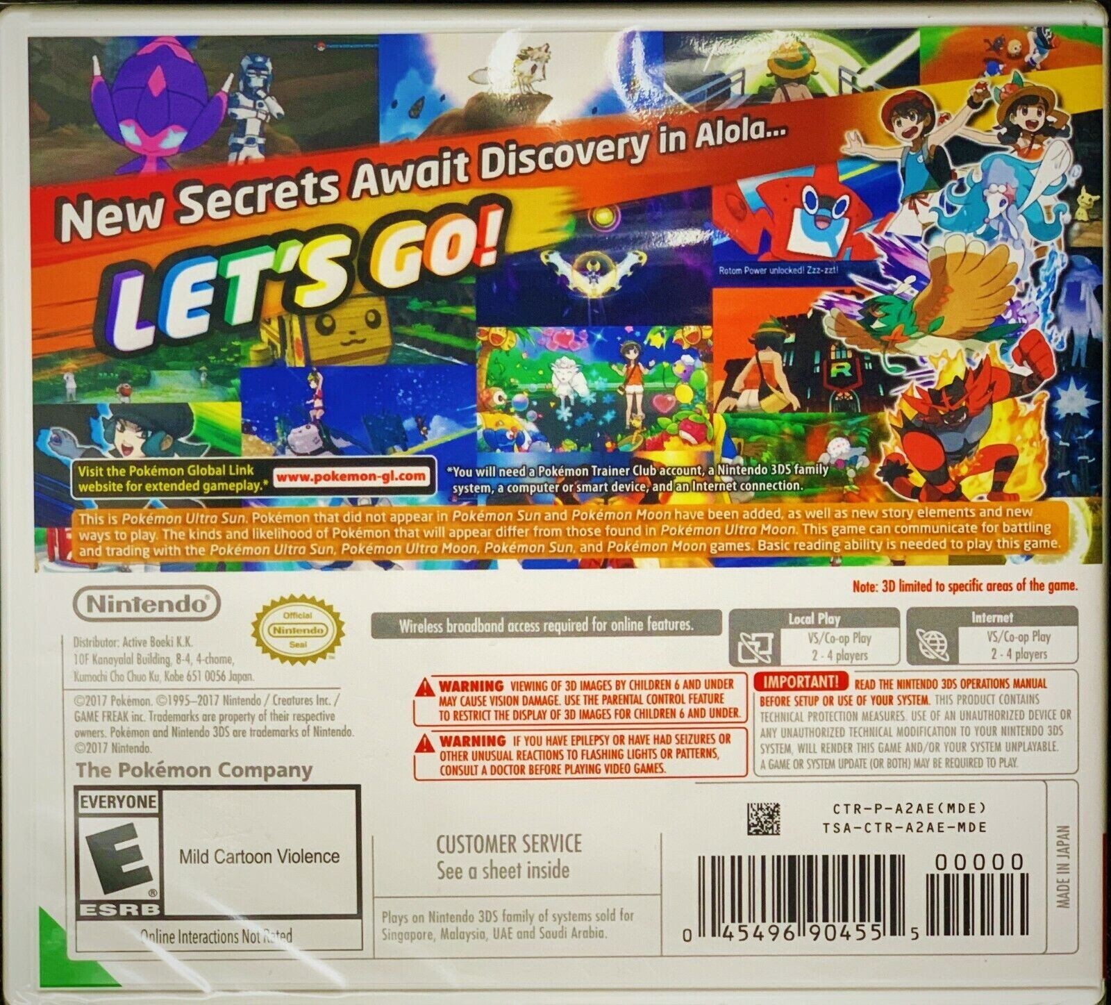 Pokémon Ultra Sun – Nintendo 3DS – Official Sealed Game