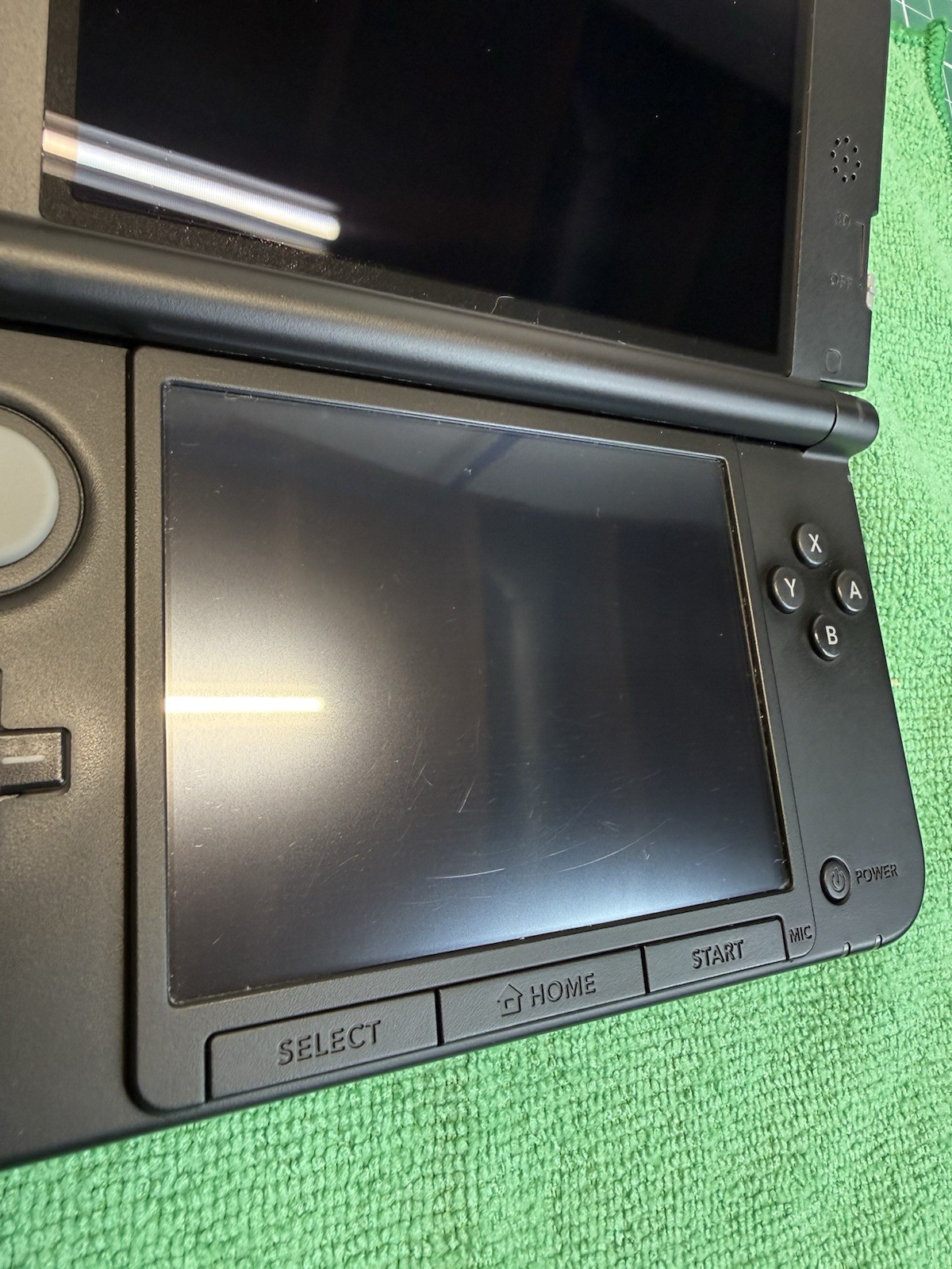 Nintendo 3DS XL Blue/Black Handheld Console w/ Charger Very Nice! Ships Free!