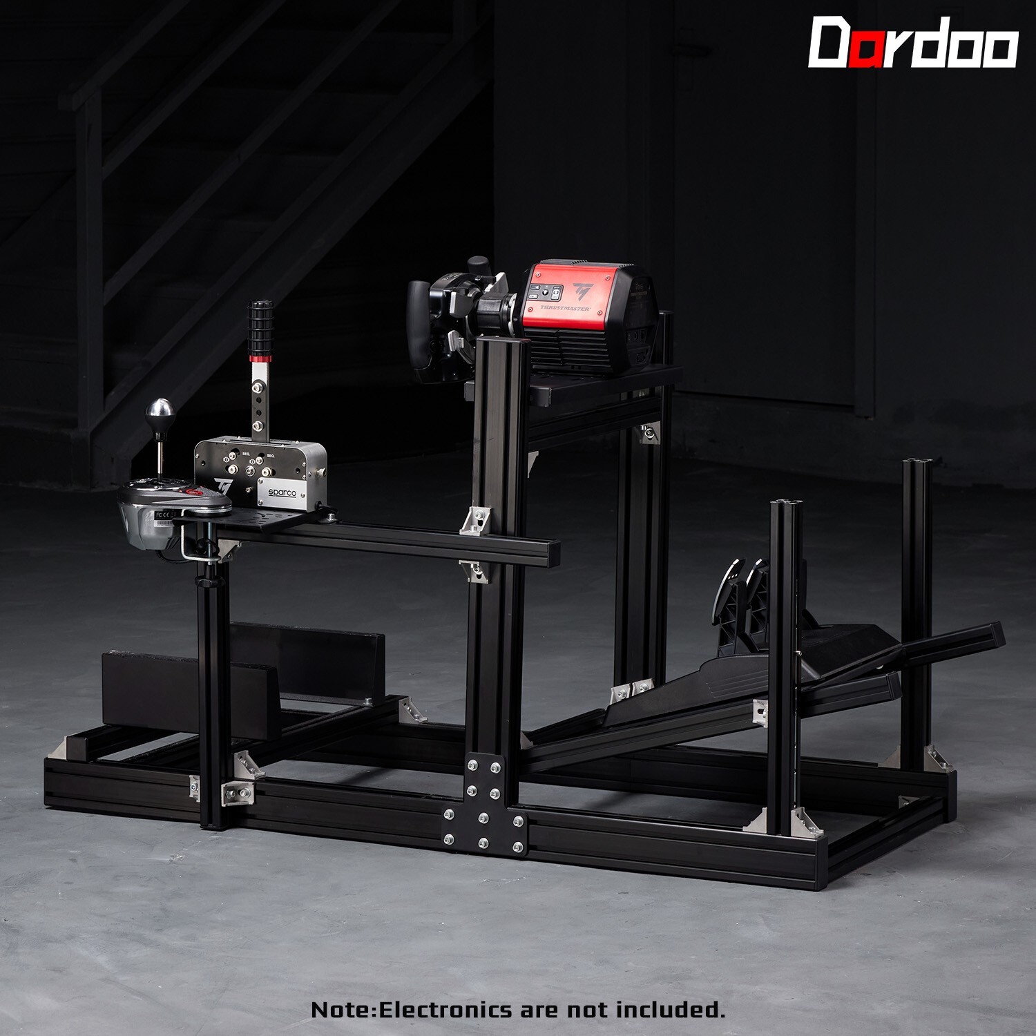 Dardoo Racing Simulator Cockpit with monitor Stand & Seat Fit Logitech G920 G29