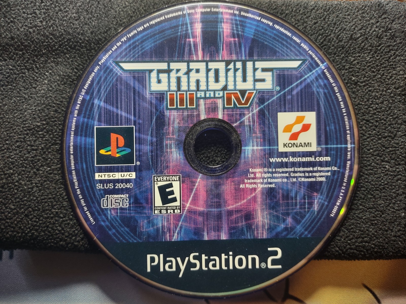 Gradius III 3 and IV 4 Ps2 Sony Playstation 2 Disc Only Tested