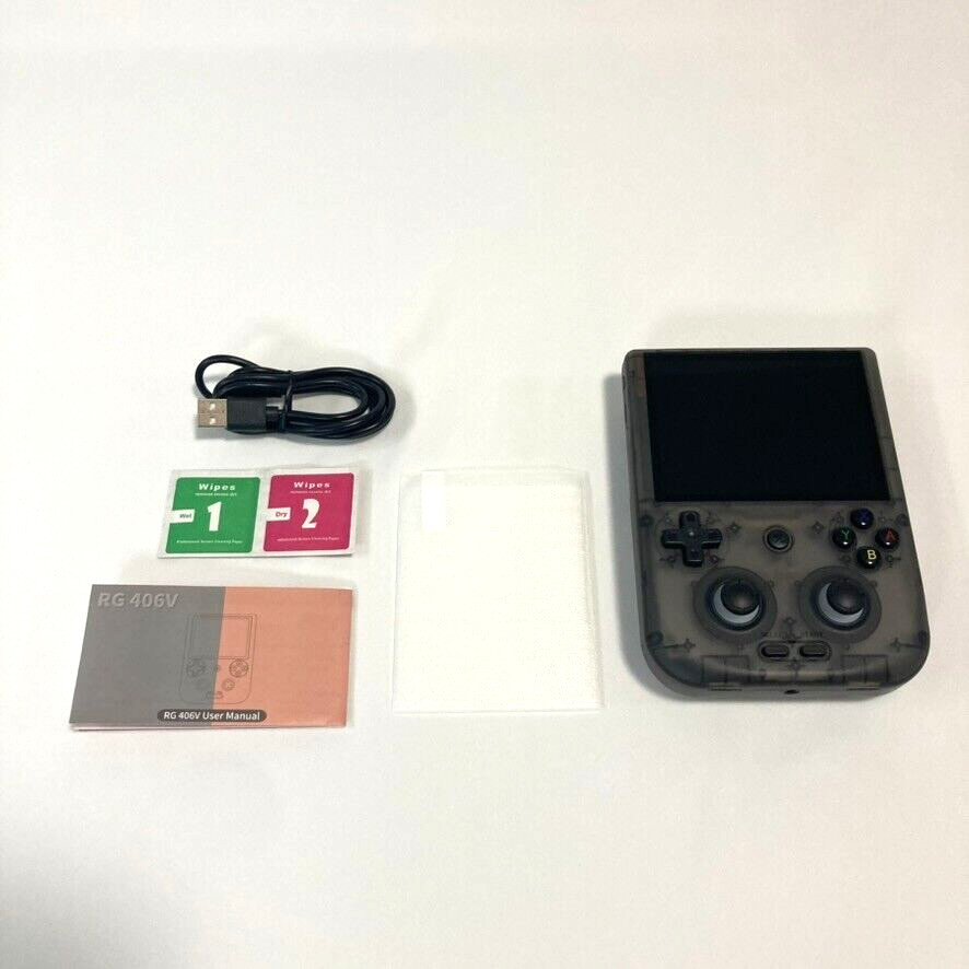ANBERNIC RG 406V 4.0” IPS Android 13 Handheld Game Console w/ protective case