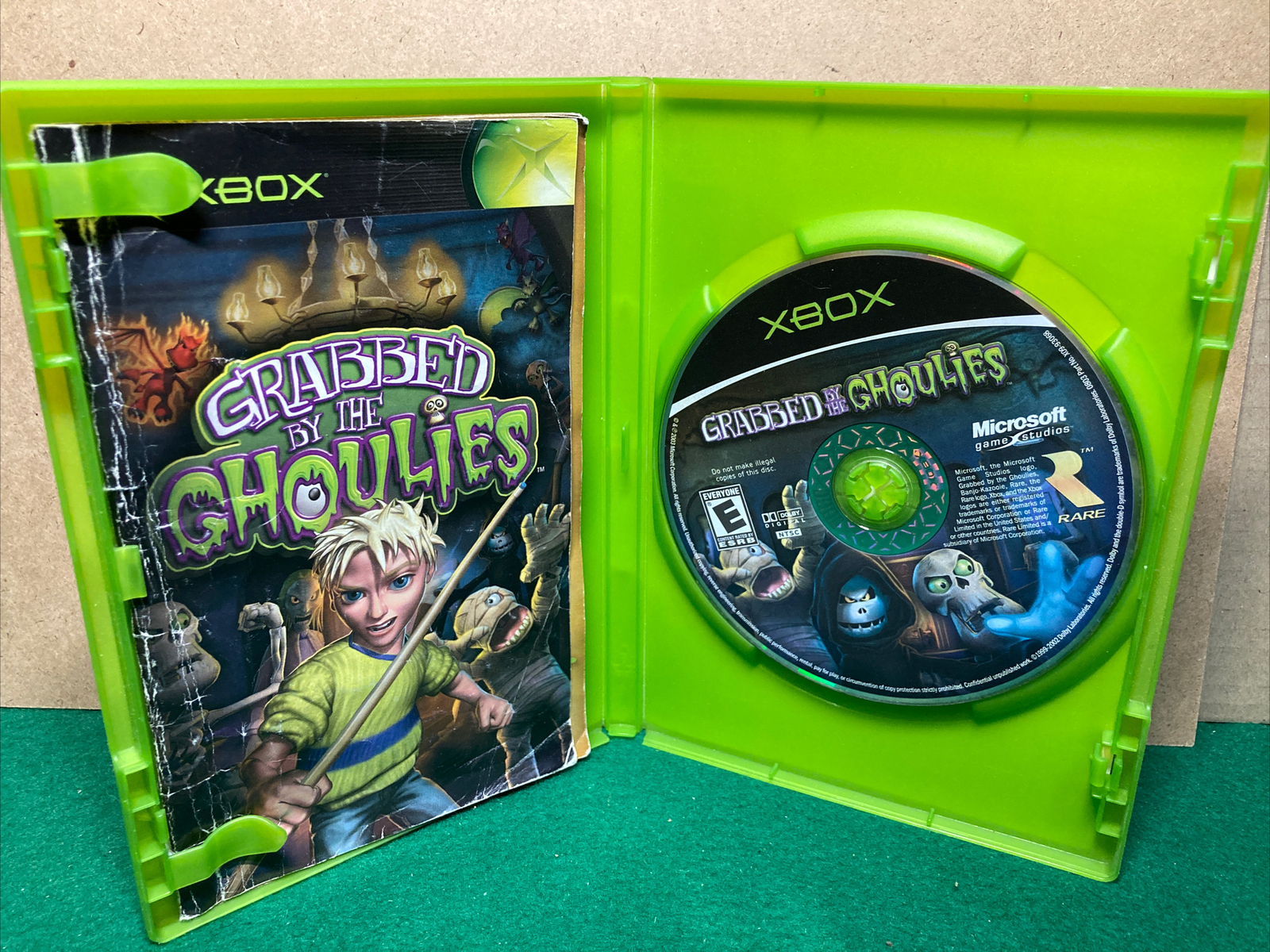 Grabbed by the Ghoulies (Microsoft Xbox, 2003) Complete Cib Used Tested