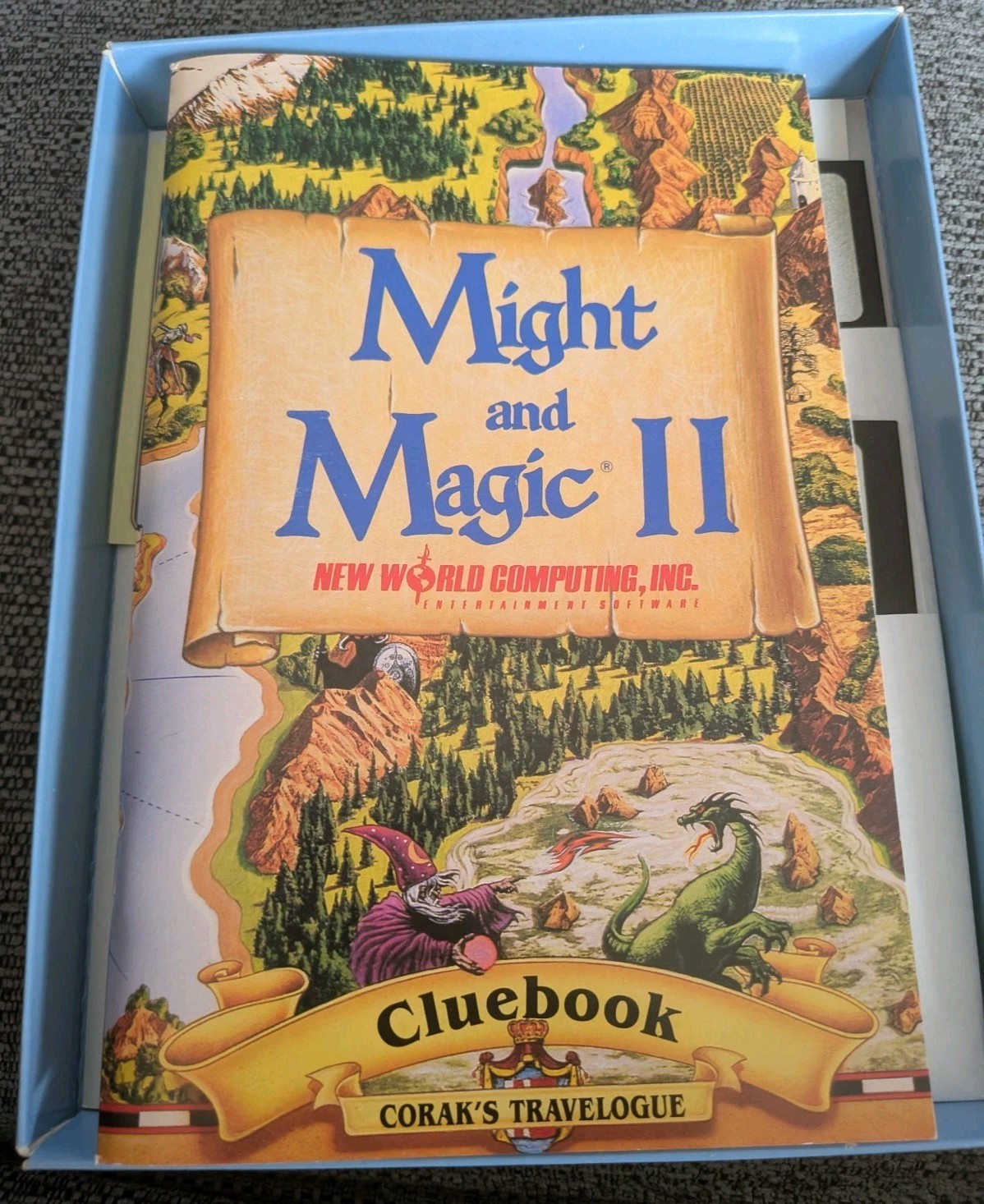 Might and Magic II 2 New World IBM PC Big Box Game 5.25″ – CIB
