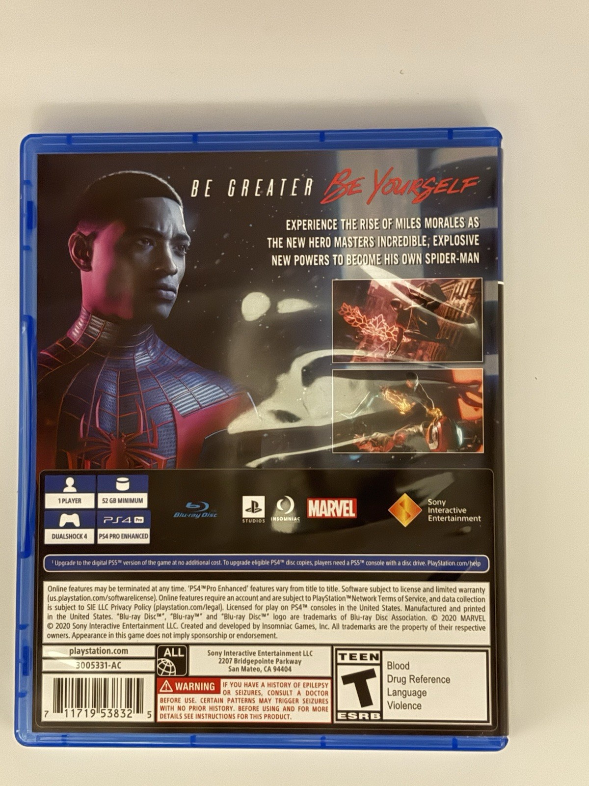 PS4 Marvel’s Spider-Man: Miles Morales PS5 Upgrade Available