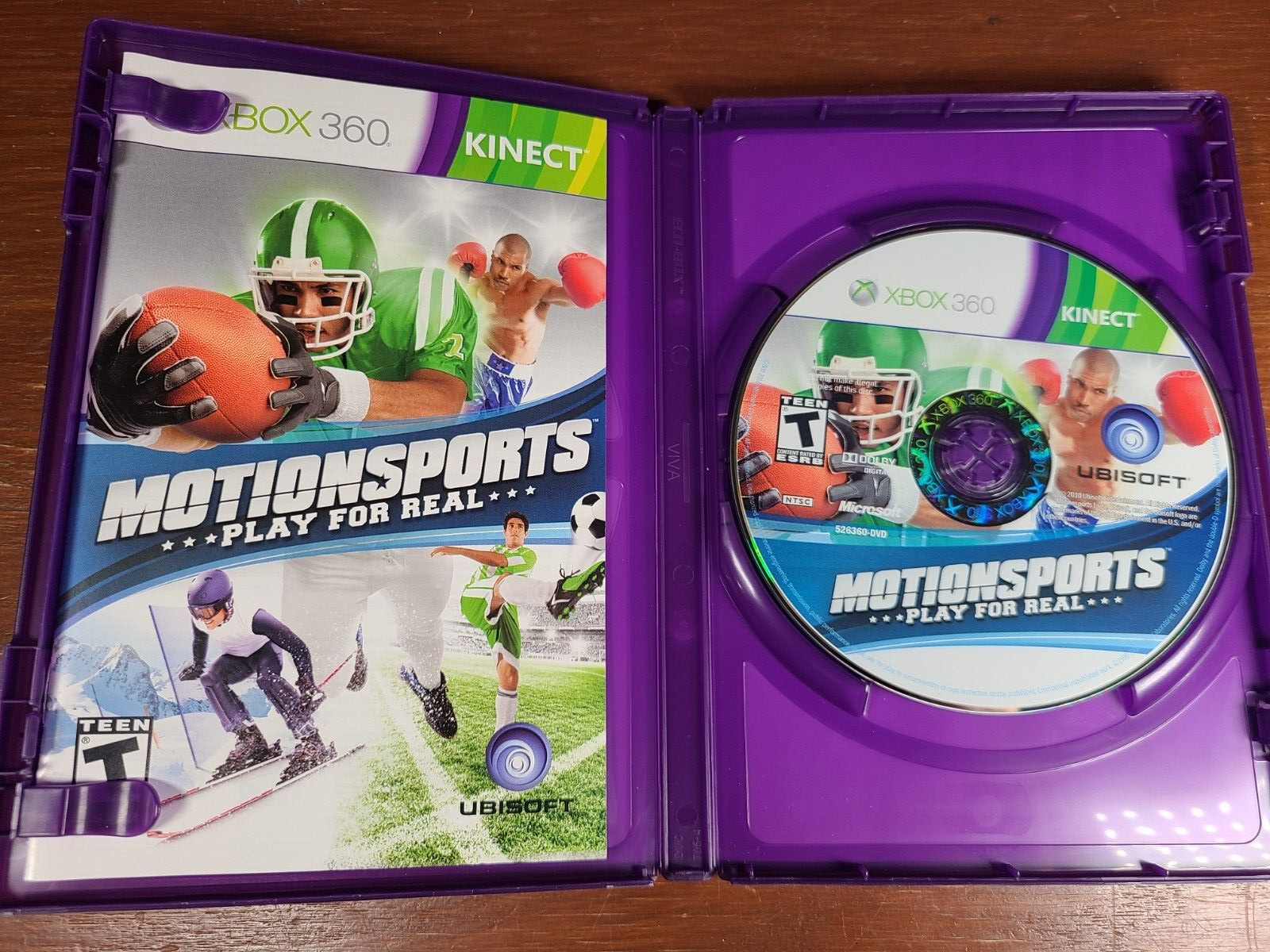 Motion Sports Kinect (Xbox 360, 2010) Complete w/ Manual CIB Tested