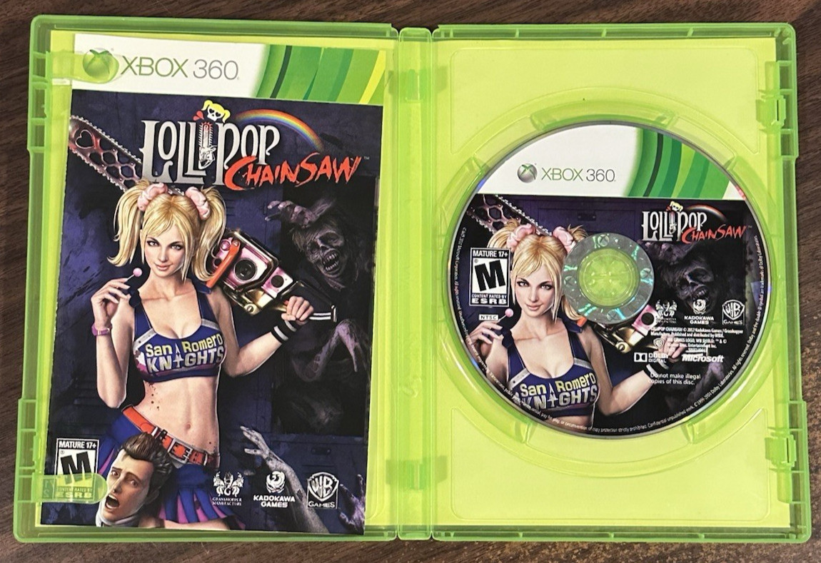 Lollipop Chainsaw – (Microsoft Xbox 360, 2012) – RARE Tested and Working!