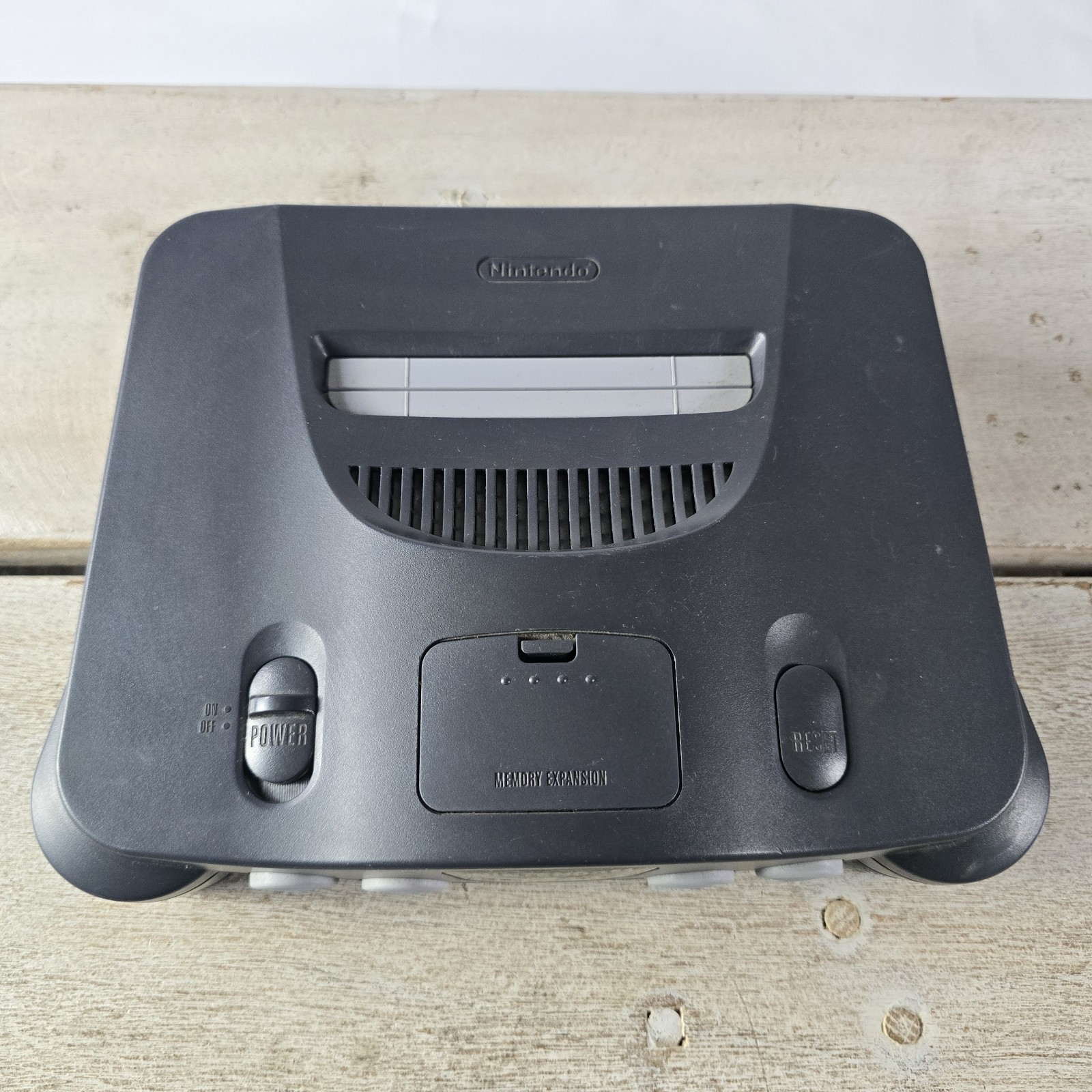 Nintendo 64 (NUS-001) Black Home Console w/ Expansion Pak Light Indicator Works