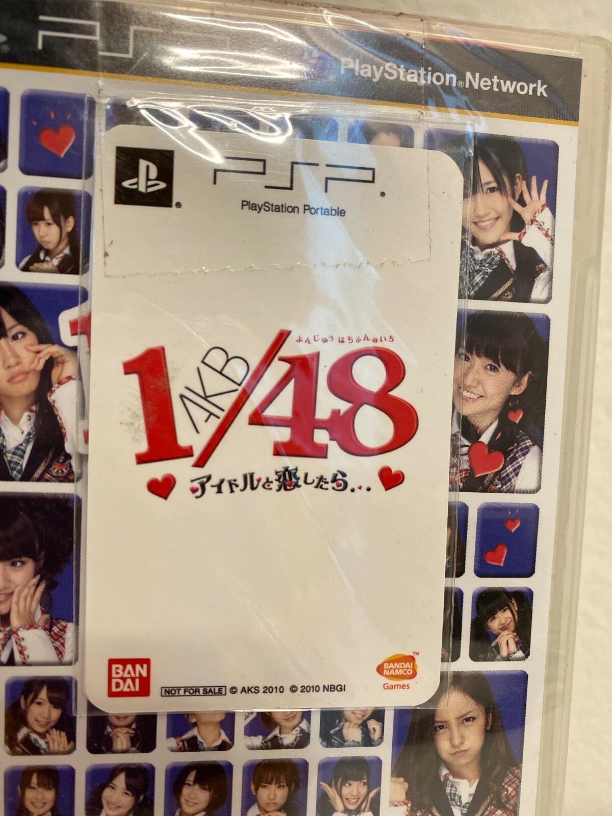 PSP AKB48 1/48 SONY GAME : Idol When you love PSN Japanese Limited BANDAI Sealed