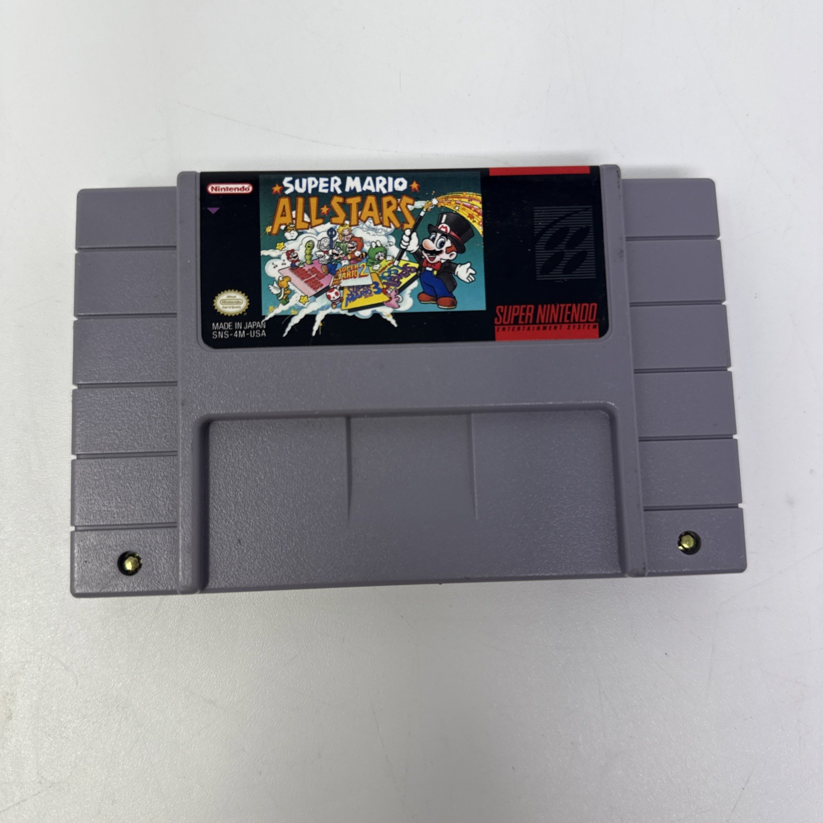 Super Mario All-Stars Video Game Cartridge for Nintendo SNES-Tested