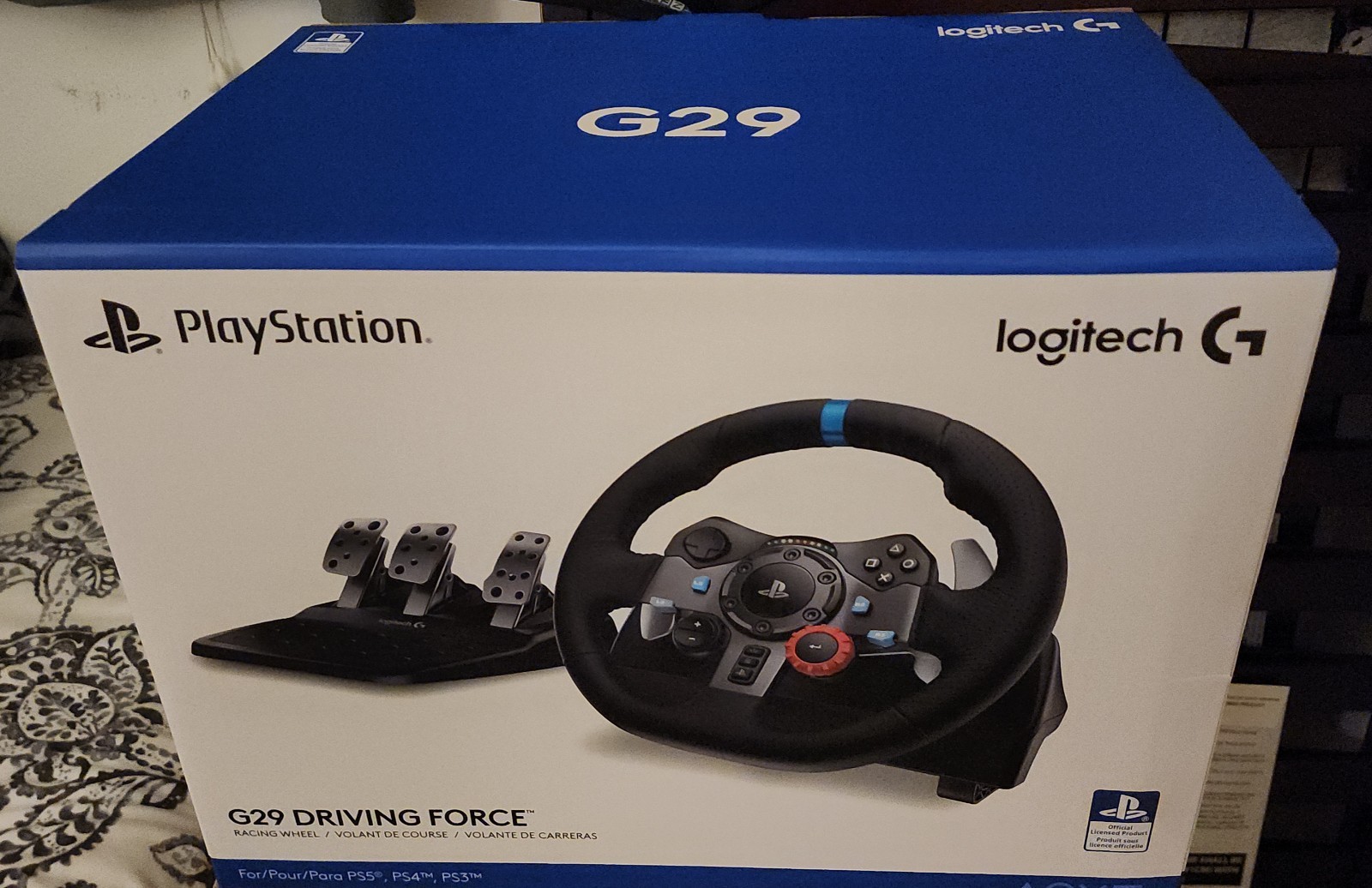 Brand New Logitech G29 Racing Wheel & Pedals – Black (‎941-000110)