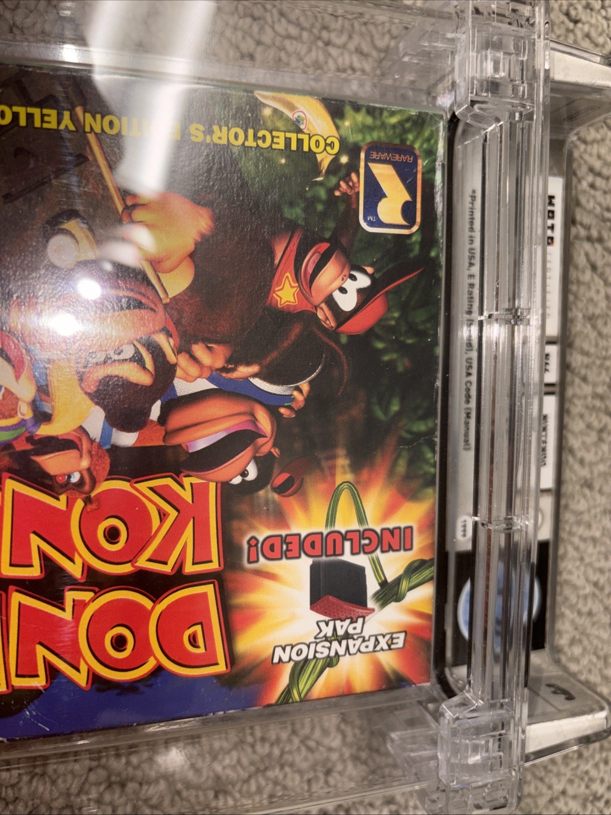 Donkey Kong 64 Collector’s Edition -Nintendo 64 WATA 7.0 – Graded CIB Video Game