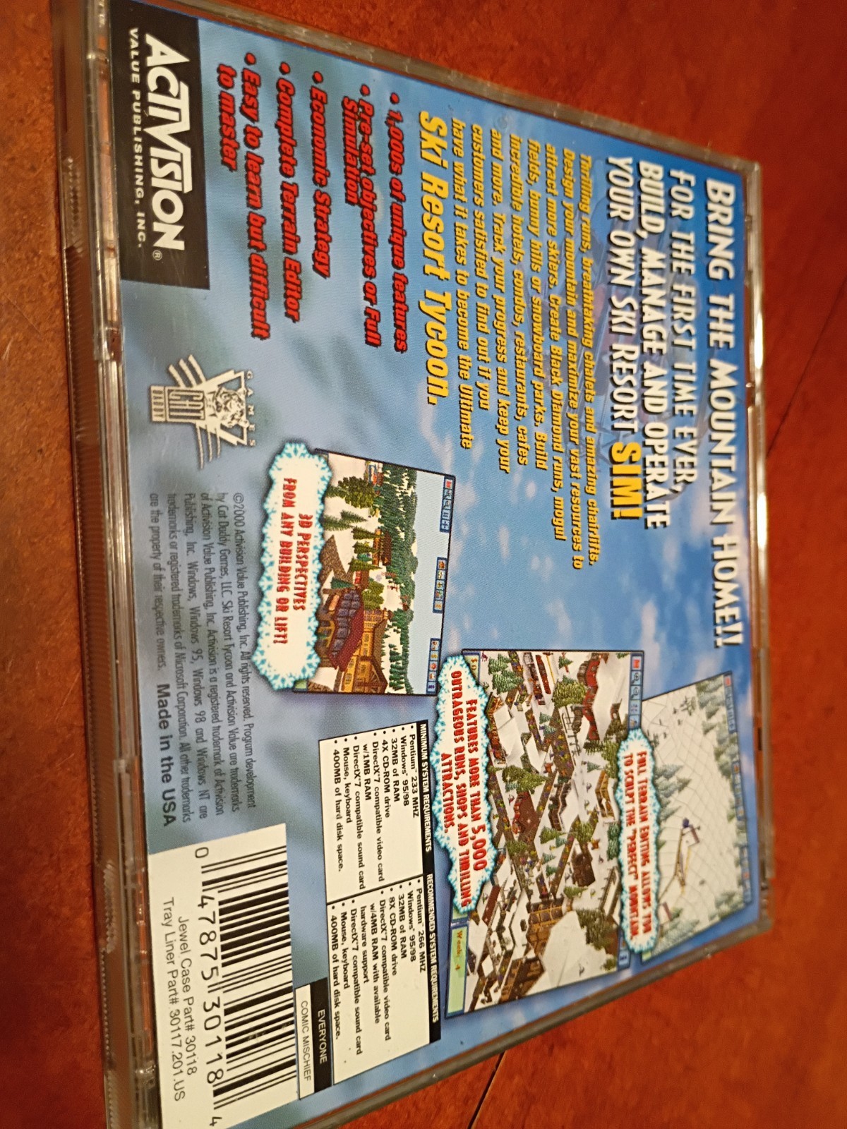 Ski Resort Tycoon – PC – Simulation Game Windows 95/98