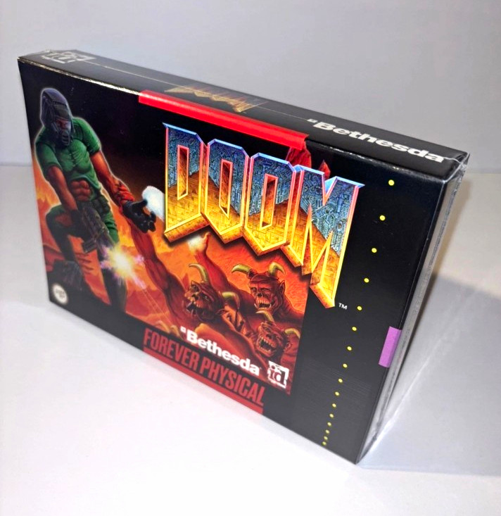 Bethesda DOOM Nintendo SNES First-Person Shooter Physical Copy Brand New