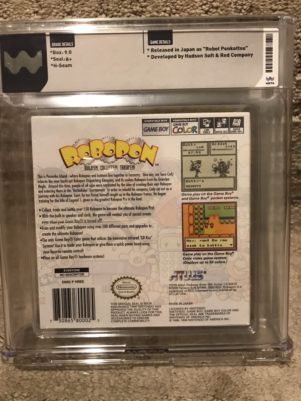 Robopon: Sun Version Game Boy Color new Sealed Wata 9.0 A+ Altus Nintendo VGA
