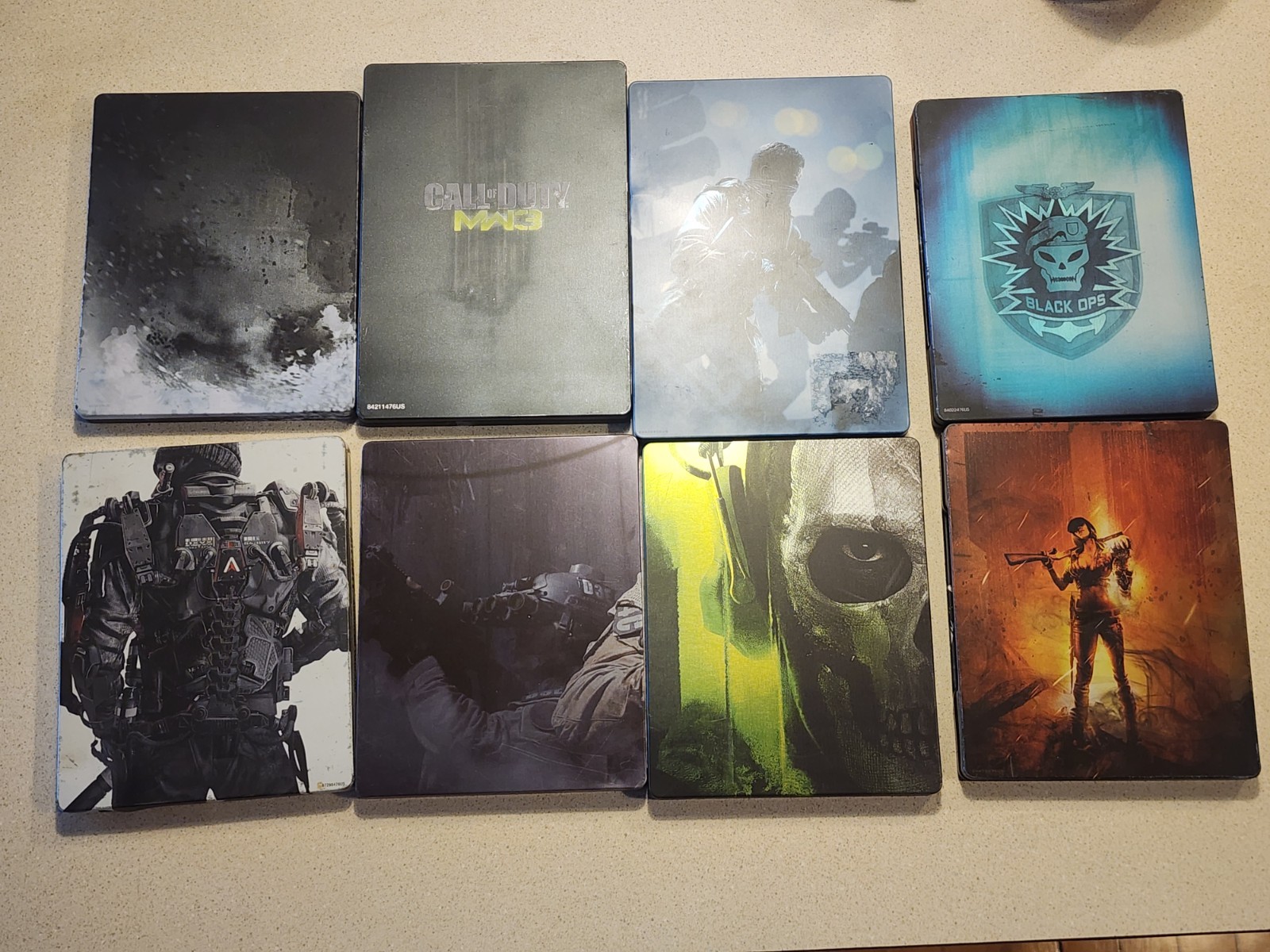 Call Of Duty Steel Case Collection Lot – Some Physical Copies Of Games Included