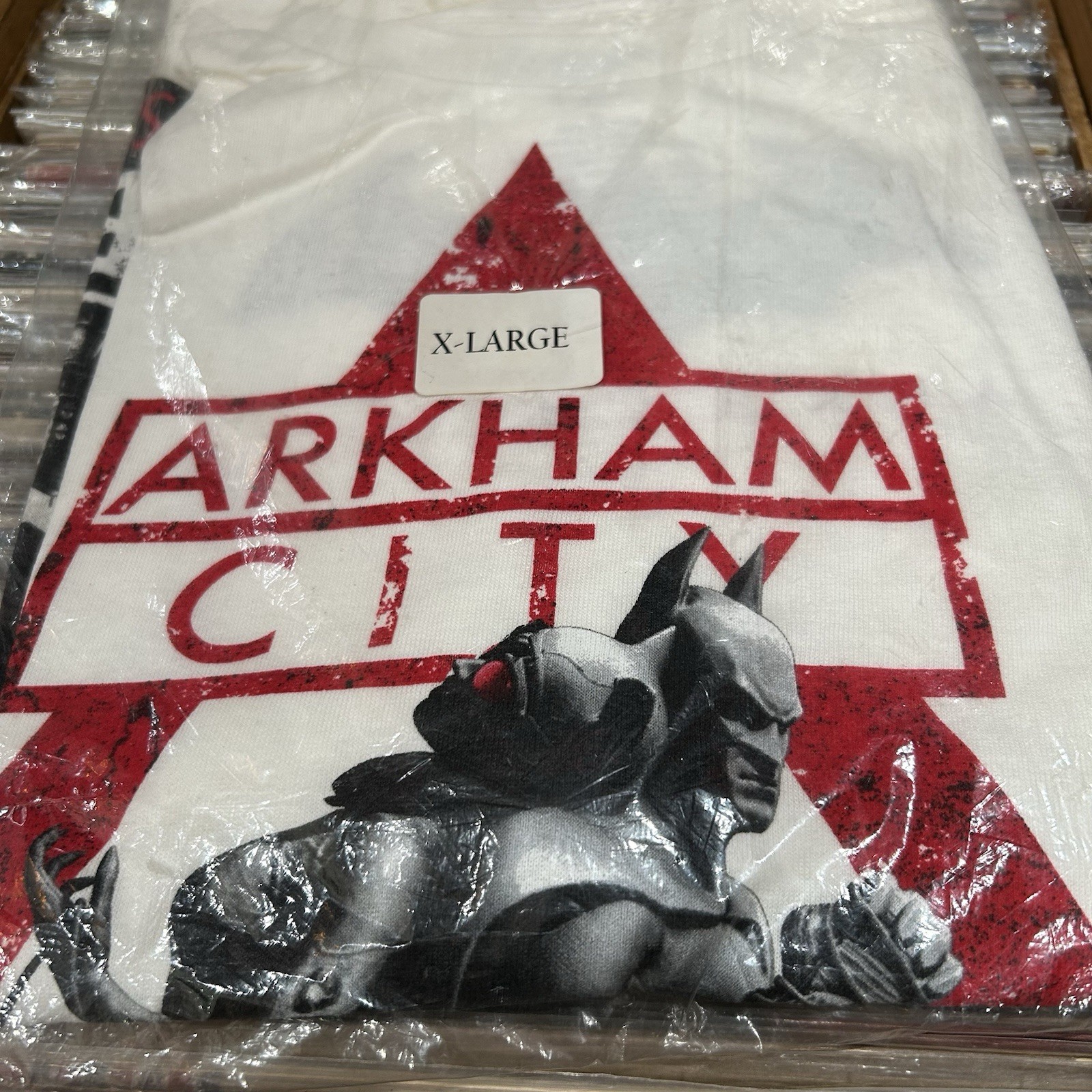 VTG Batman Arkham City 10 18 11 DC Comics Promo Merch Gamer Shirt XL NEW SEALED