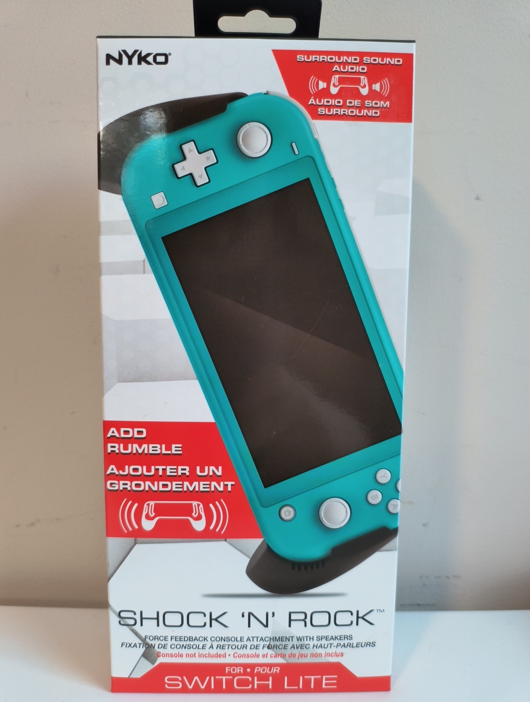 Nyko Shock ‘N’ Rock Rumble Attachment With Dual Speakers for Switch Lite