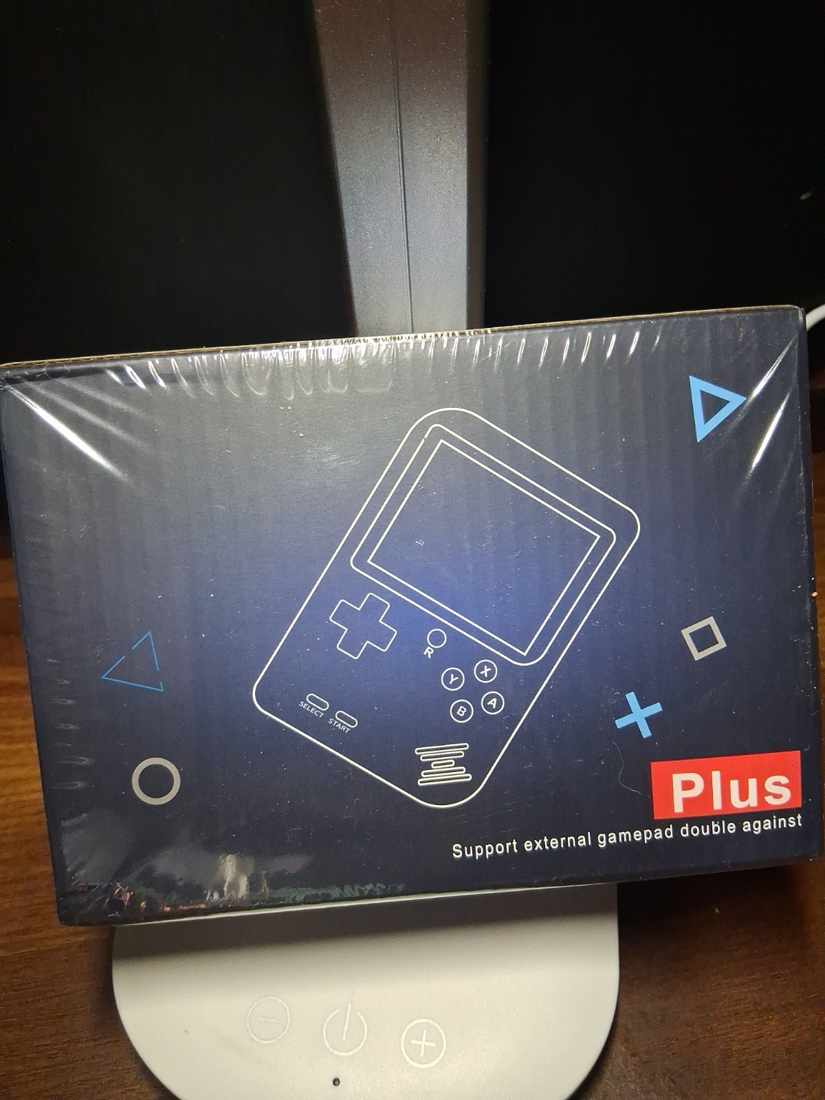 Game Box Plus digital game system, rechargeable battery Rare Purple color
