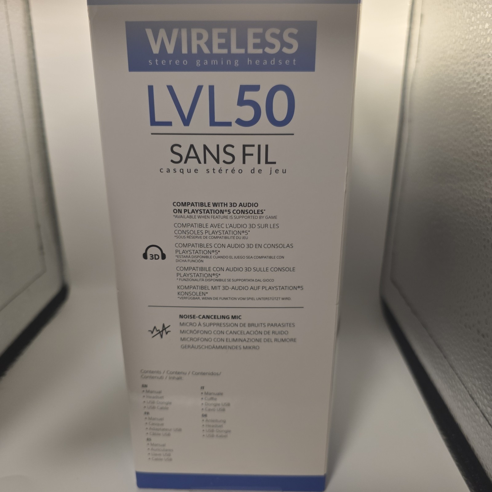 PDP LVL50 Wireless Stereo Gaming Headset PlayStation White NIB Noise Canceling