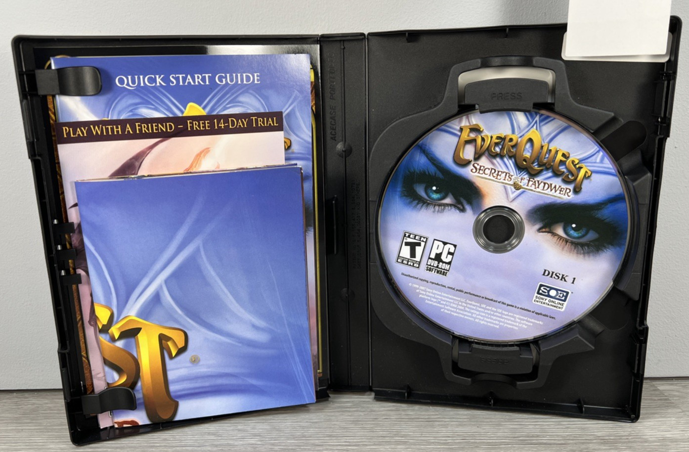 EverQuest: Secrets of Faydwer (PC, 2007) – Complete In Box