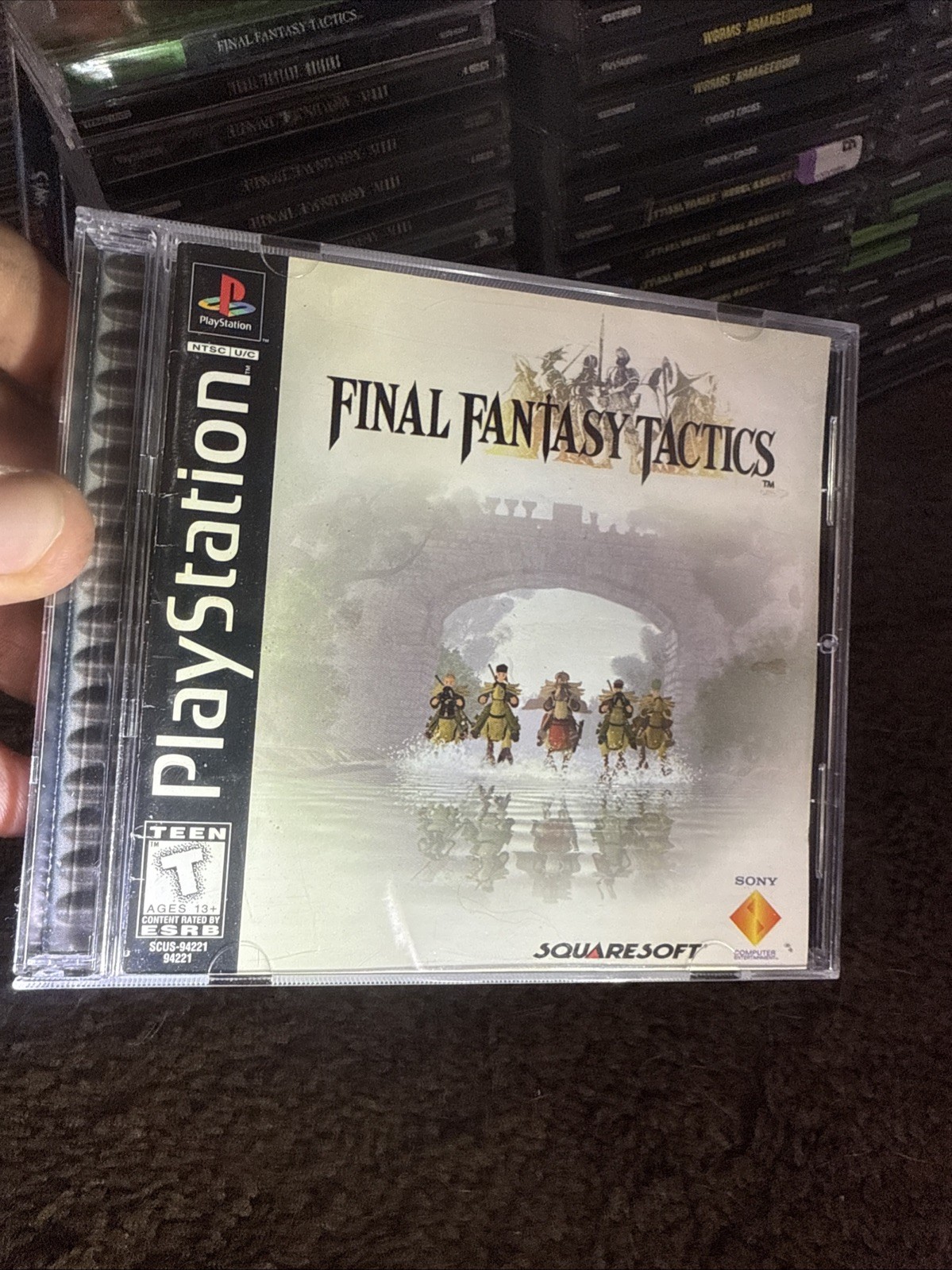 Final Fantasy Tactics PS1 PlayStation 1 Complete Manual Near MINT condition Disc